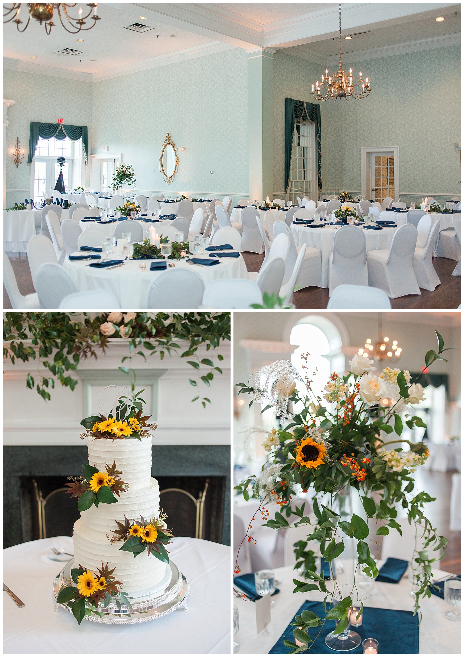 Danville Golf Club Wedding || Danville, Lynchburg, and Charlottesville Wedding Photographer || Fall Wedding in Central Virginia || www.ashleyeiban.com