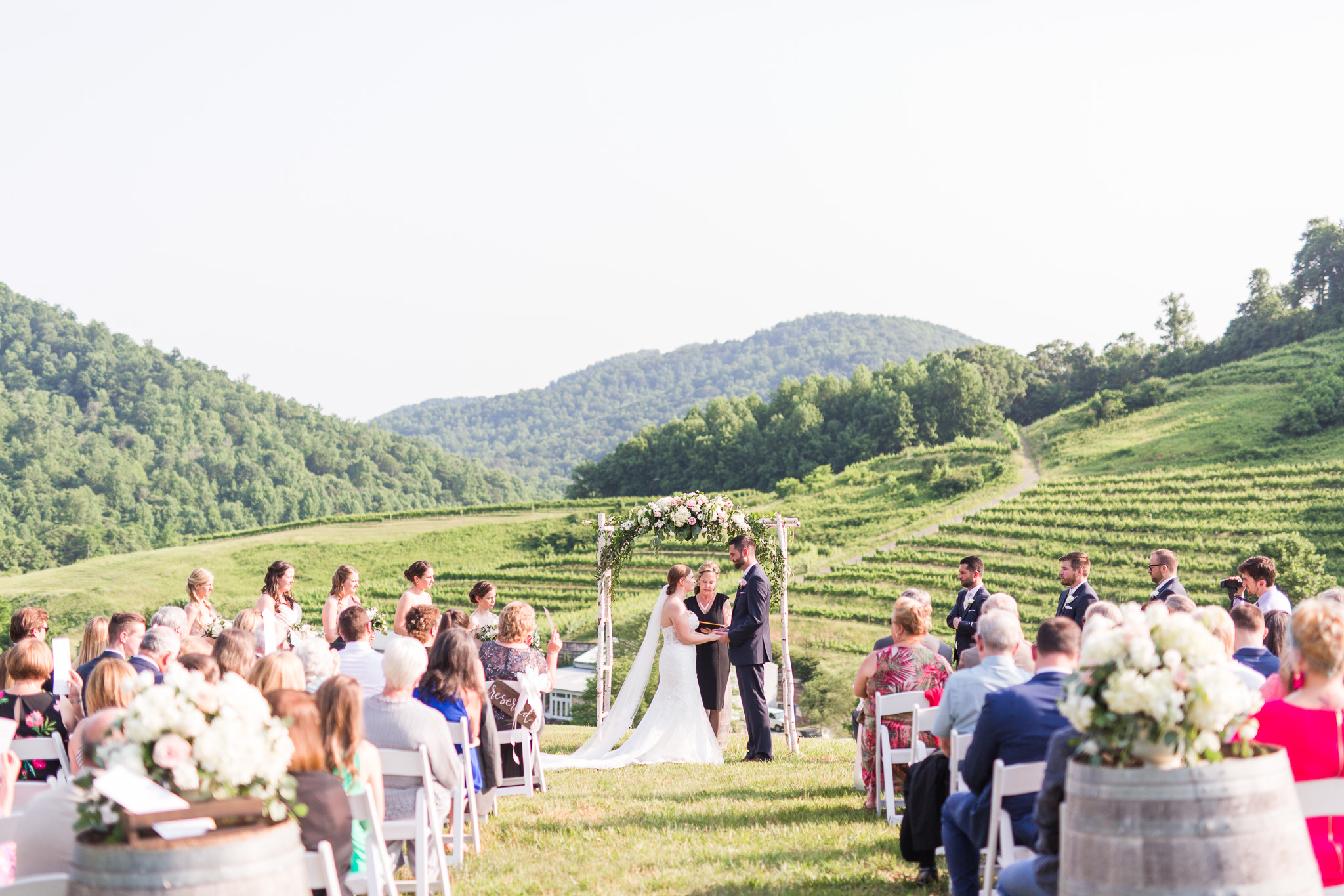 Delfosse Winery Wedding || Charlottesville Vineyard Wedding || Central VA Wedding Photographer || www.ashleyeiban.com