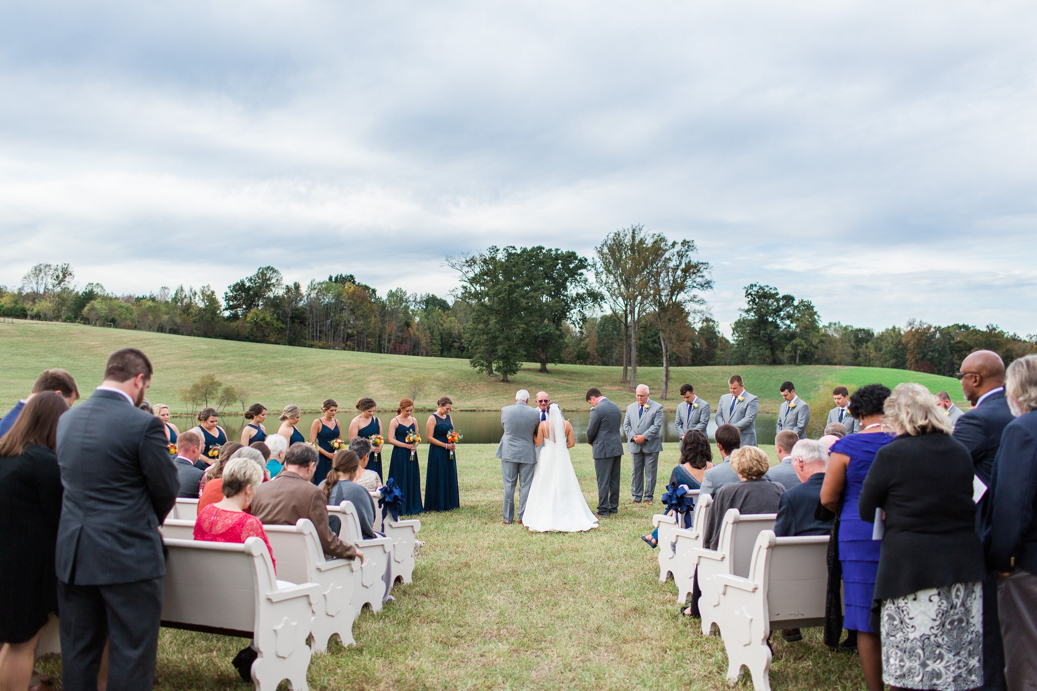 Fall Backyard Wedding in Charlotte Court House in Central Virginia || Lynchburg, VA Wedding Photographer