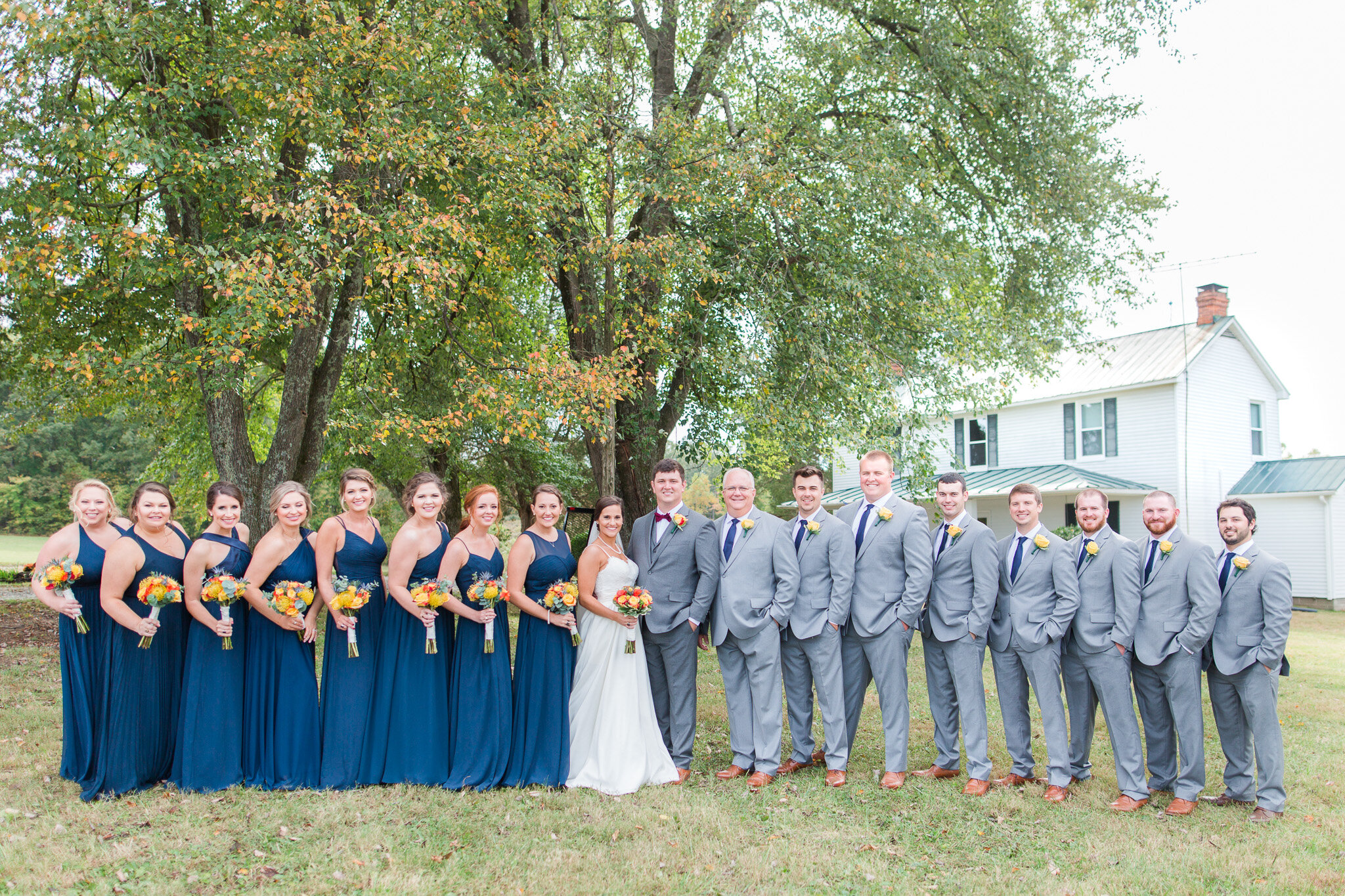 Fall Backyard Wedding in Charlotte Court House in Central Virginia || Lynchburg, VA Wedding Photographer