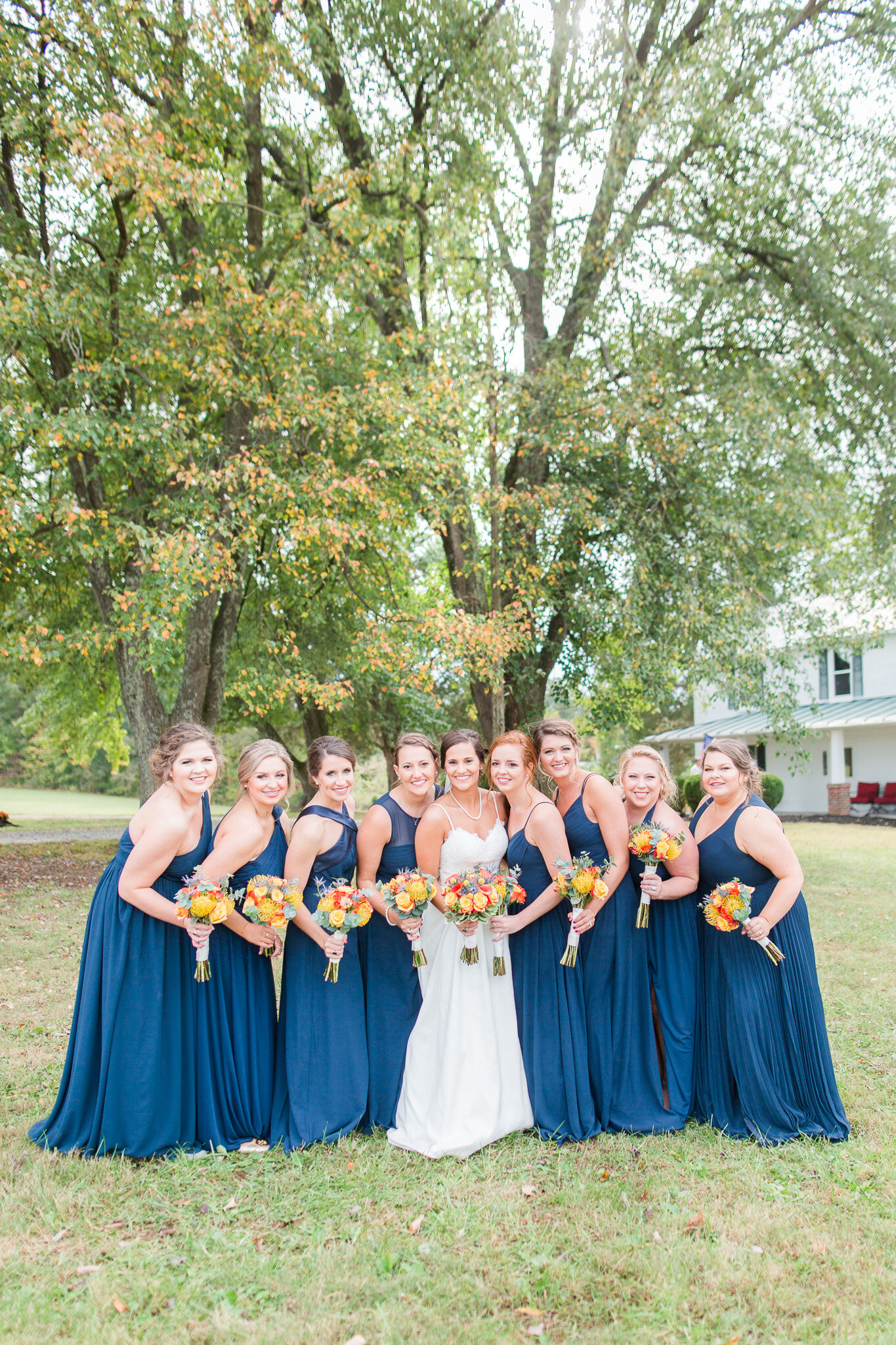 Fall Backyard Wedding in Charlotte Court House in Central Virginia || Lynchburg, VA Wedding Photographer 