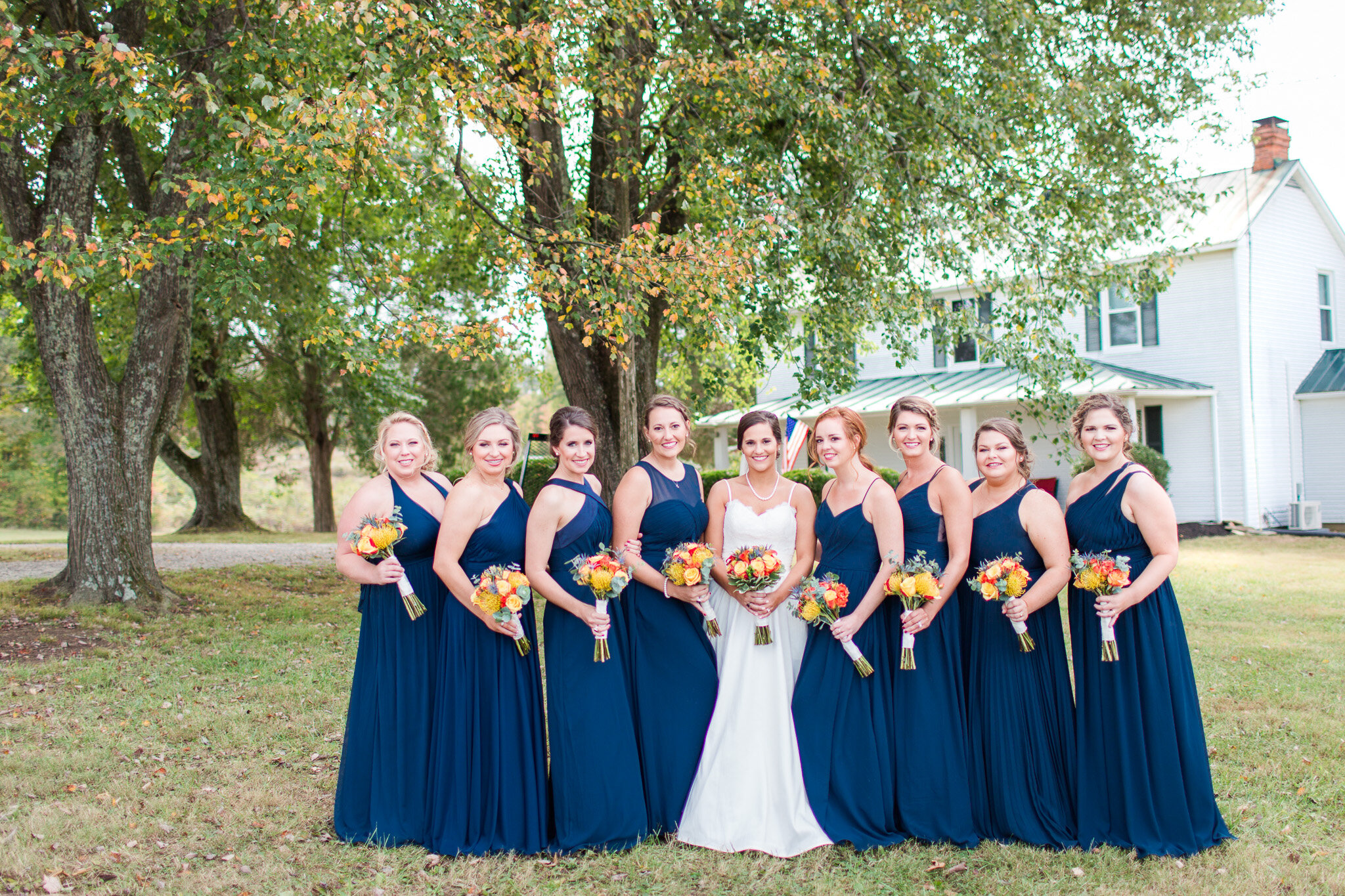 Fall Backyard Wedding in Charlotte Court House in Central Virginia || Lynchburg, VA Wedding Photographer 