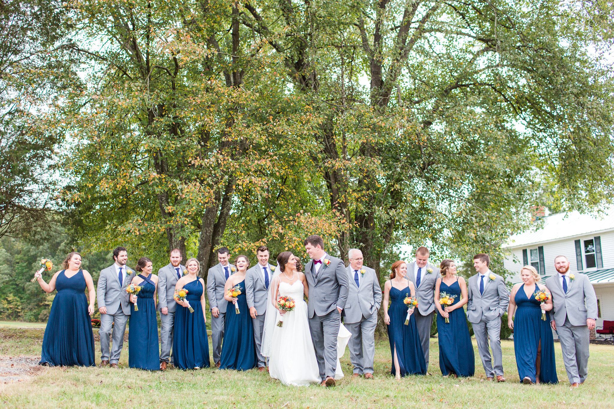 Fall Backyard Wedding in Charlotte Court House in Central Virginia || Lynchburg, VA Wedding Photographer