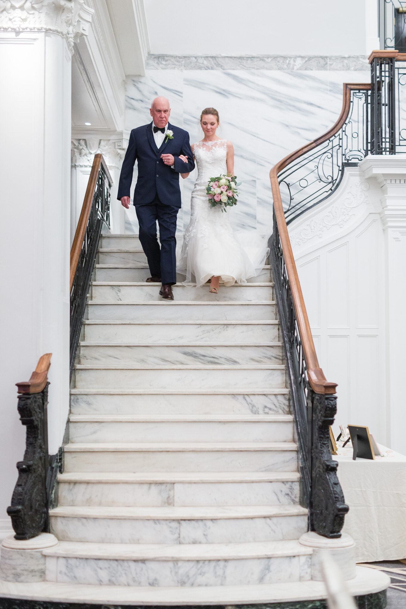 Wedding at The Virginian Hotel in Lynchburg, Virginia || Lynchburg Wedding Photographer || Winter Ballroom Wedding || Central Virginia Wedding Photographer