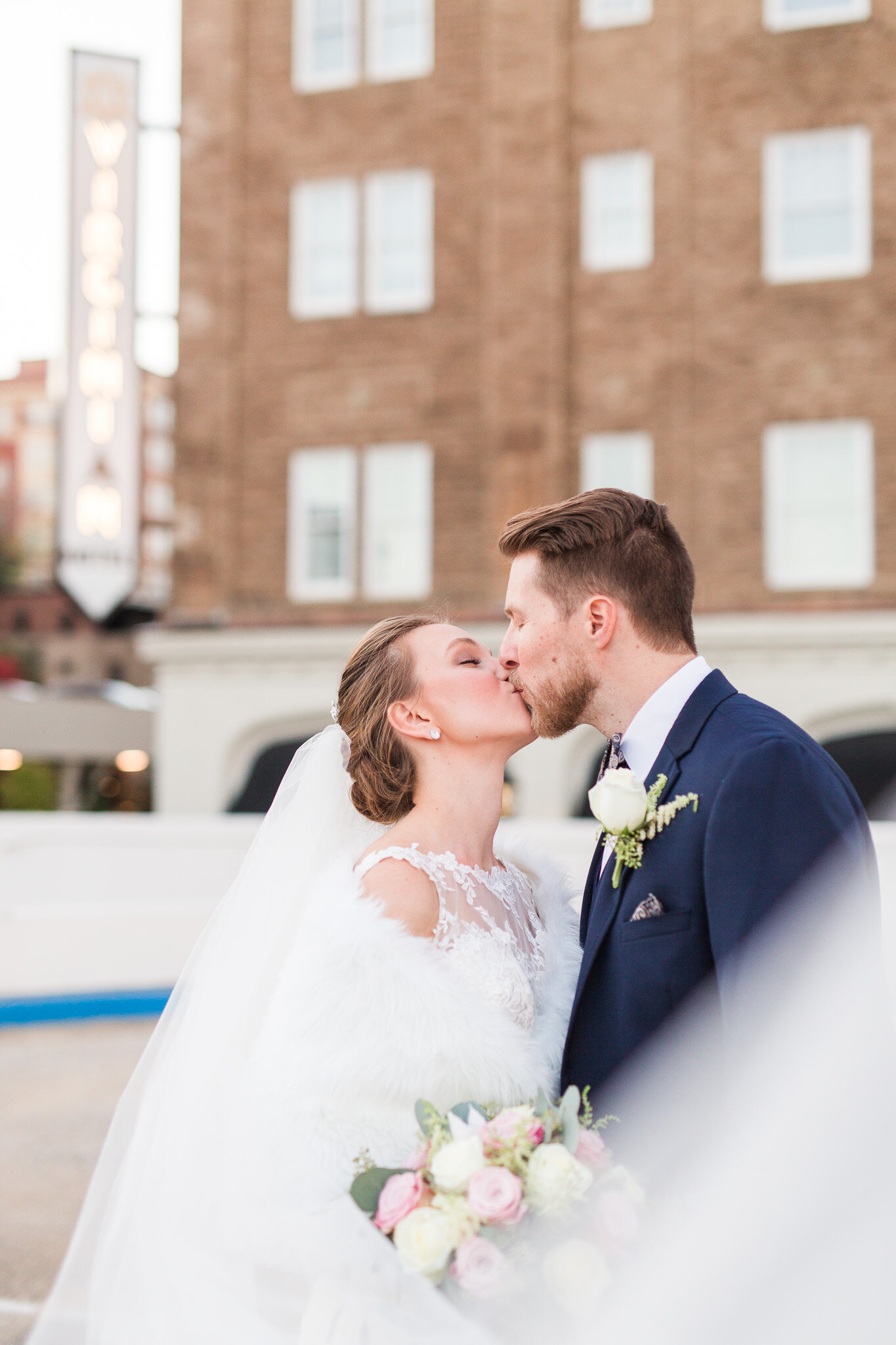 Wedding at The Virginian Hotel in Lynchburg, Virginia || Lynchburg Wedding Photographer || Winter Ballroom Wedding || Central Virginia Wedding Photographer