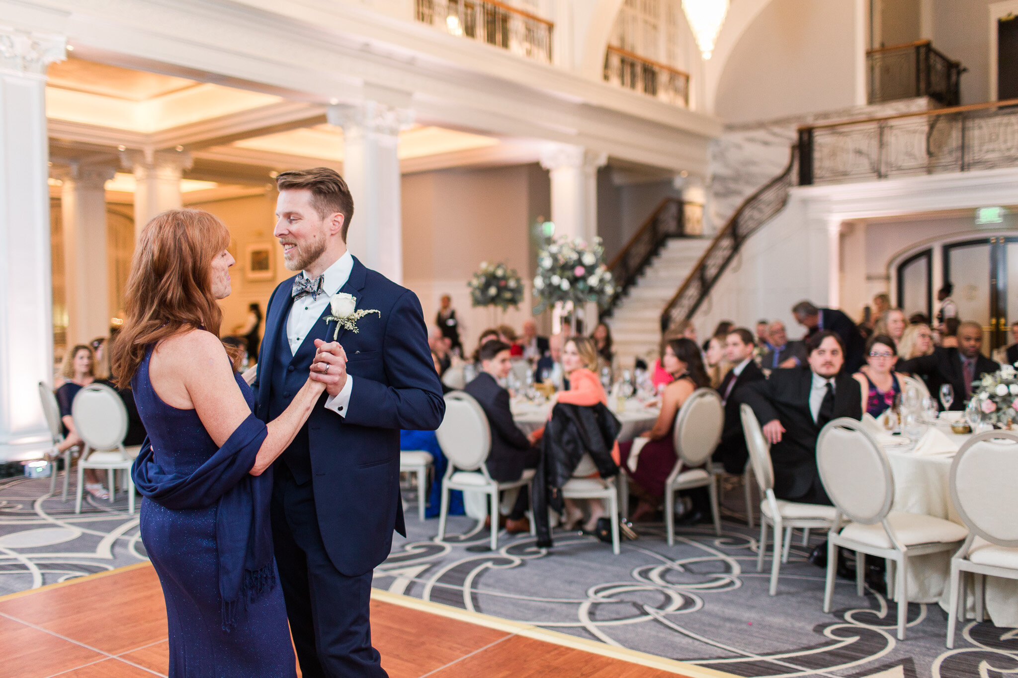 Wedding at The Virginian Hotel in Lynchburg, Virginia || Lynchburg Wedding Photographer || Winter Ballroom Wedding || Central Virginia Wedding Photographer