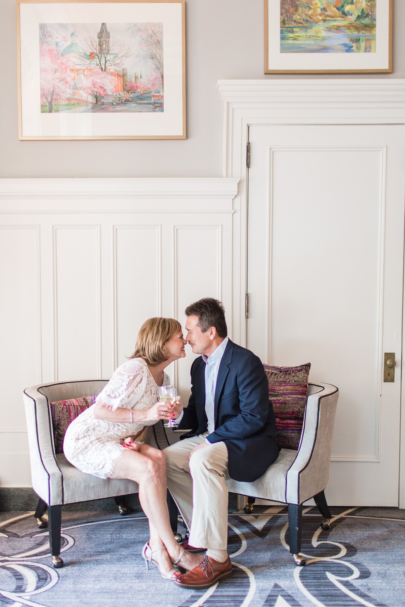 Summer Engagement Session at The Virginian Hotel in Downtown Lynchburg, Virginia || Central Virginia Wedding and Engagement Photographer 