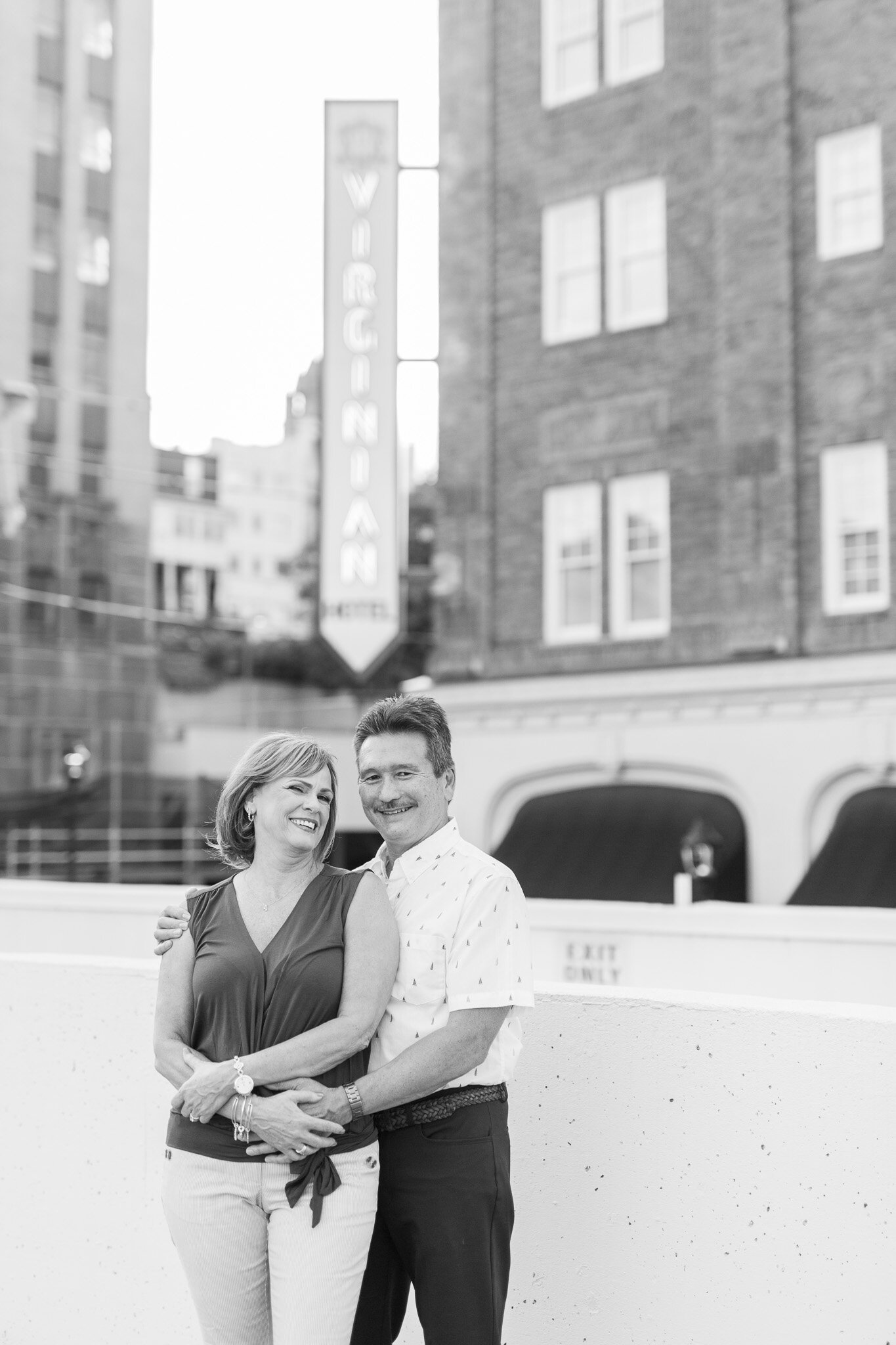 Summer Engagement Session at The Virginian Hotel in Downtown Lynchburg, Virginia || Central Virginia Wedding and Engagement Photographer 