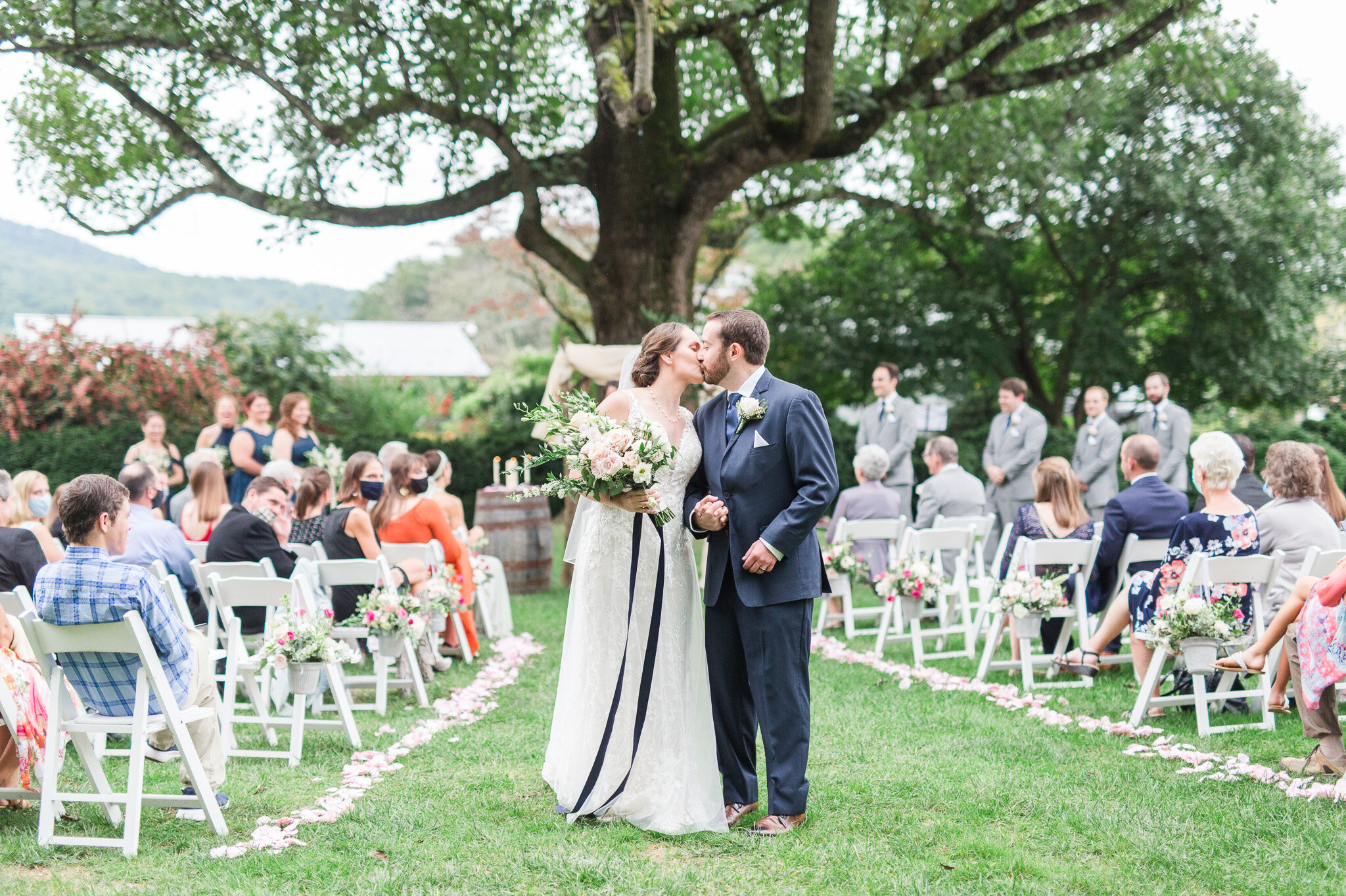 Beautiful Mountain View Fall Wedding at Sundara in Boonesmill, Virginia || Central Virginia Wedding Photographer || Ashley Eiban Photography 