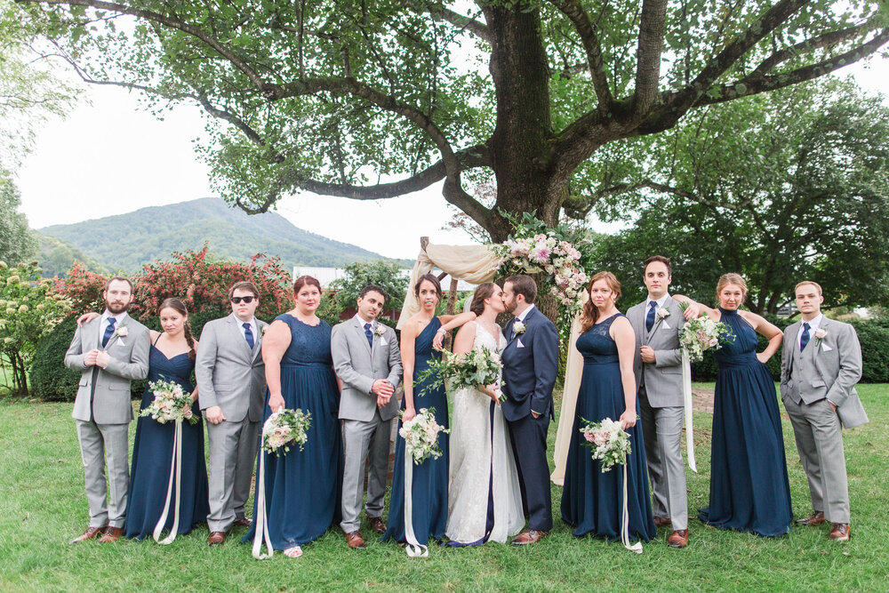 Beautiful Mountain View Fall Wedding at Sundara in Boonesmill, Virginia || Central Virginia Wedding Photographer || Ashley Eiban Photography 