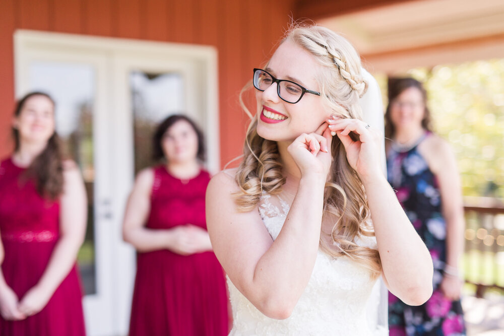 Fall Wedding at Mead Lake Lodge in Rustburg, Virginia || Intimate Wedding in Central Virginia || Ashley Eiban Photography