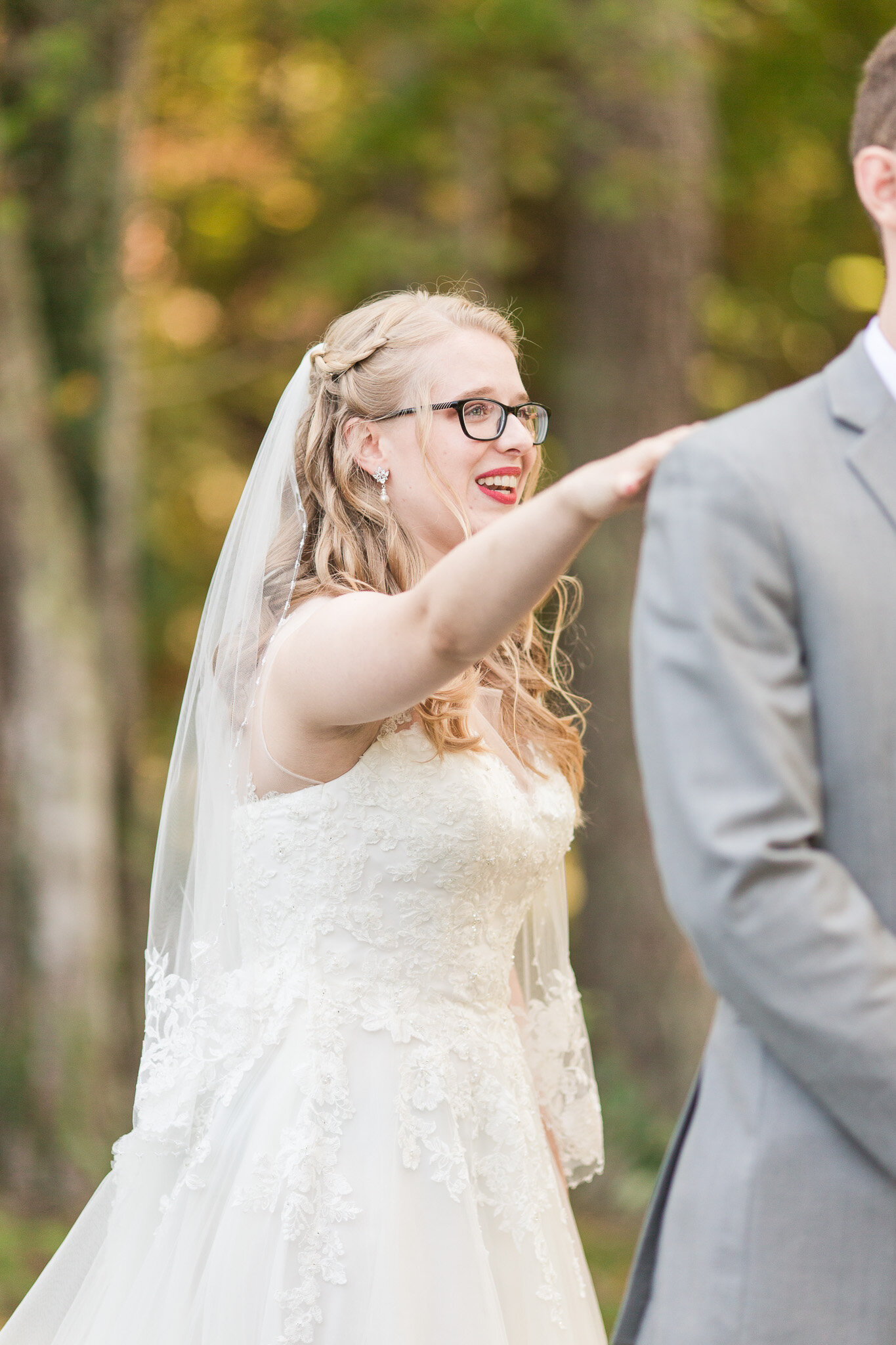 Fall Wedding at Mead Lake Lodge in Rustburg, Virginia || Intimate Wedding in Central Virginia || Ashley Eiban Photography