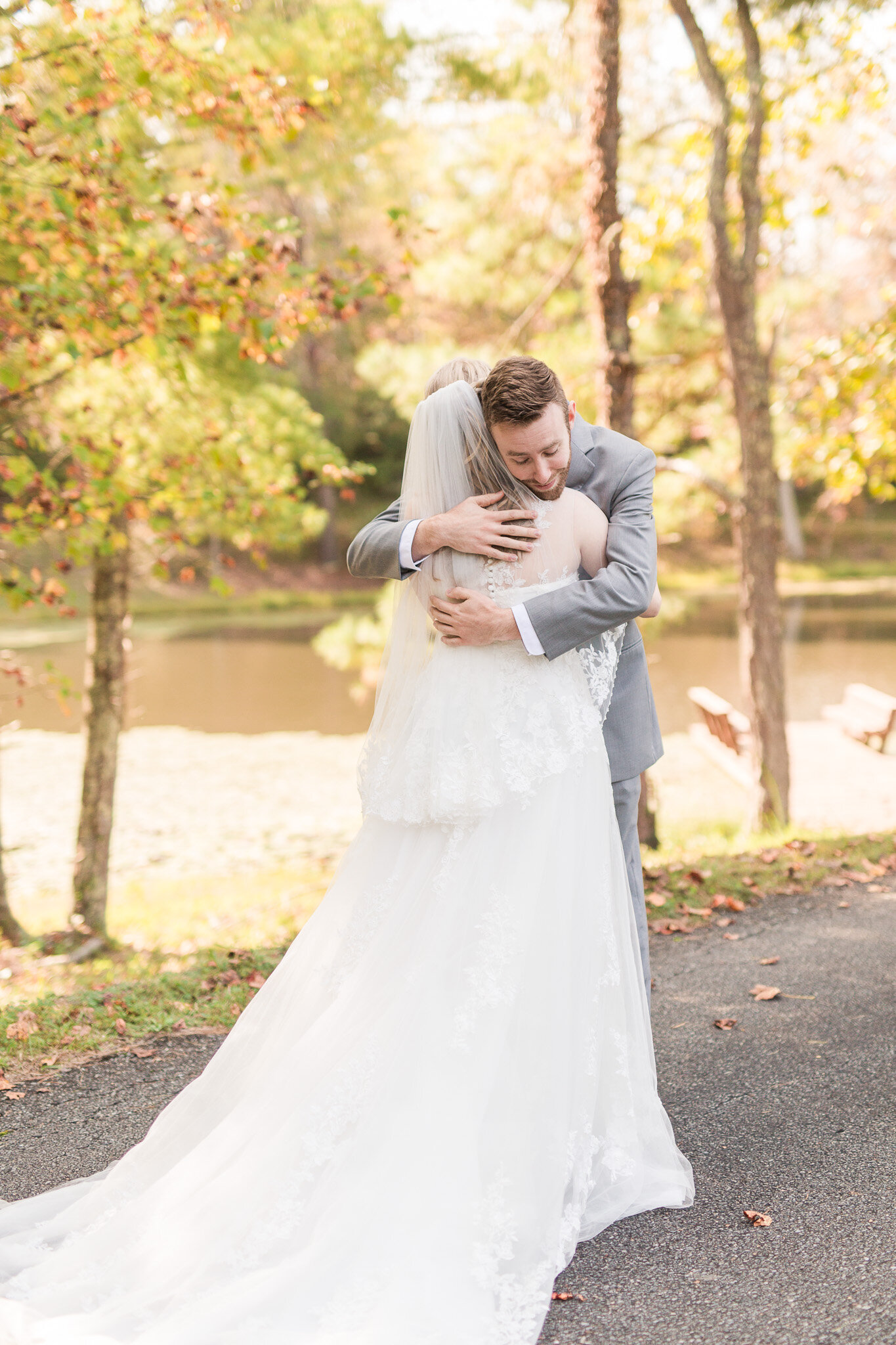 Fall Wedding at Mead Lake Lodge in Rustburg, Virginia || Intimate Wedding in Central Virginia || Ashley Eiban Photography