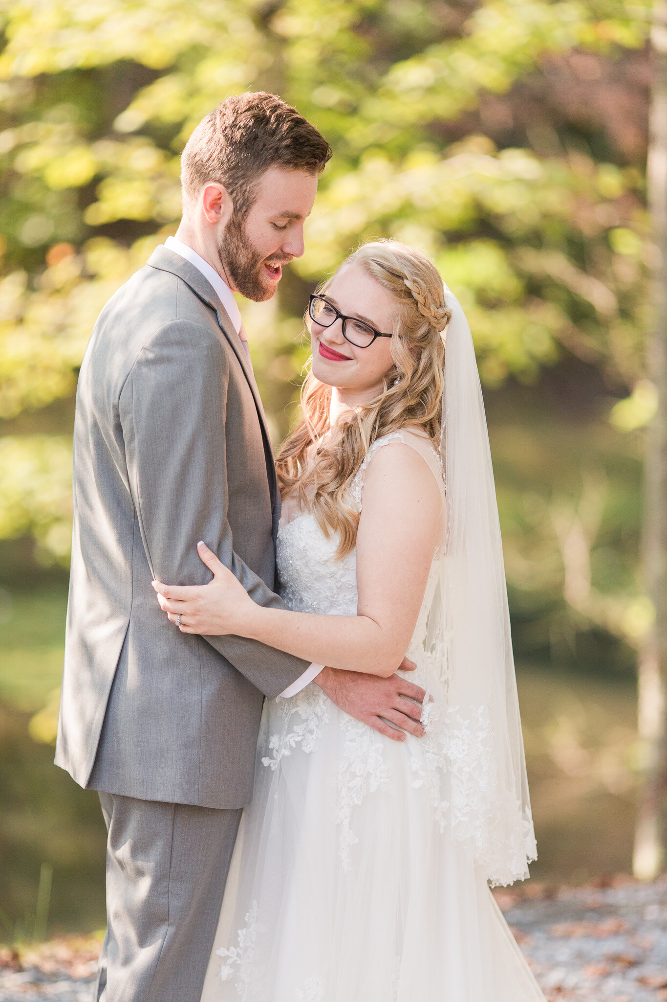 Fall Wedding at Mead Lake Lodge in Rustburg, Virginia || Intimate Wedding in Central Virginia || Ashley Eiban Photography