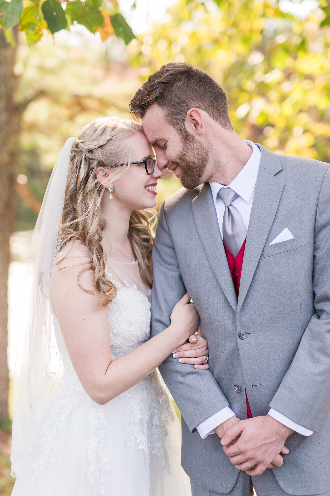 Fall Wedding at Mead Lake Lodge in Rustburg, Virginia || Intimate Wedding in Central Virginia || Ashley Eiban Photography