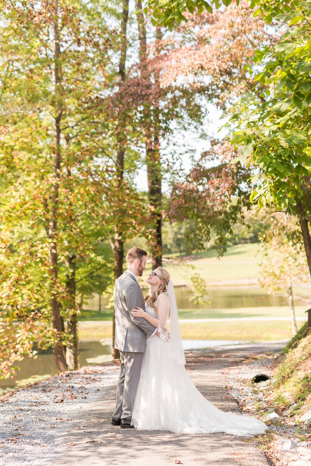 Fall Wedding at Mead Lake Lodge in Rustburg, Virginia || Intimate Wedding in Central Virginia || Ashley Eiban Photography