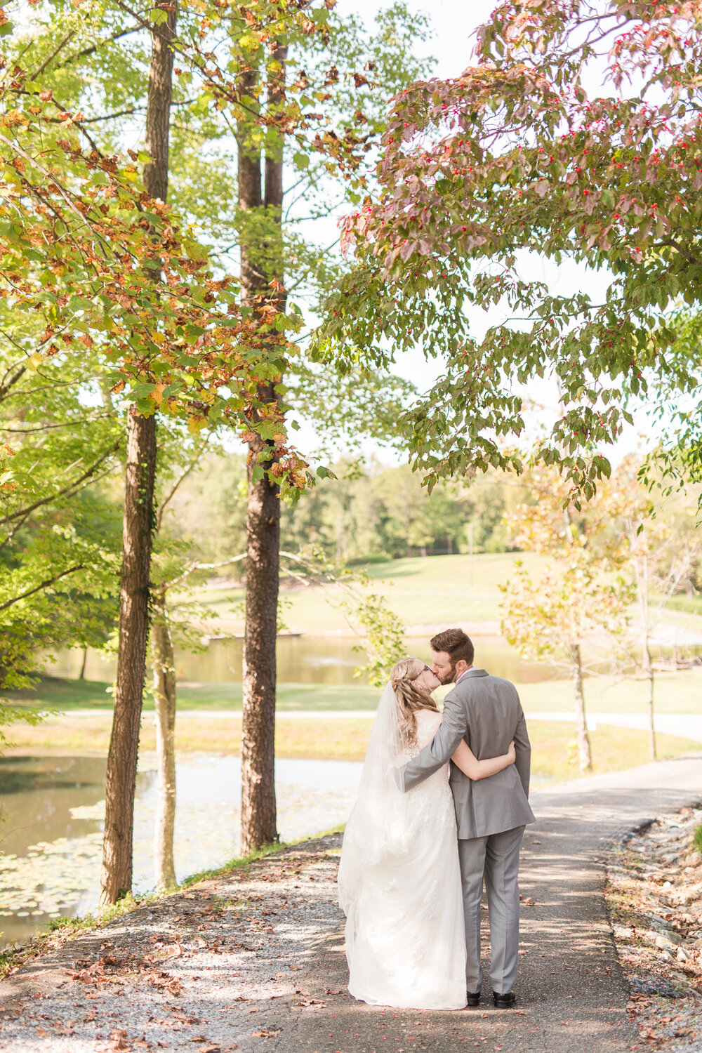 Fall Wedding at Mead Lake Lodge in Rustburg, Virginia || Intimate Wedding in Central Virginia || Ashley Eiban Photography