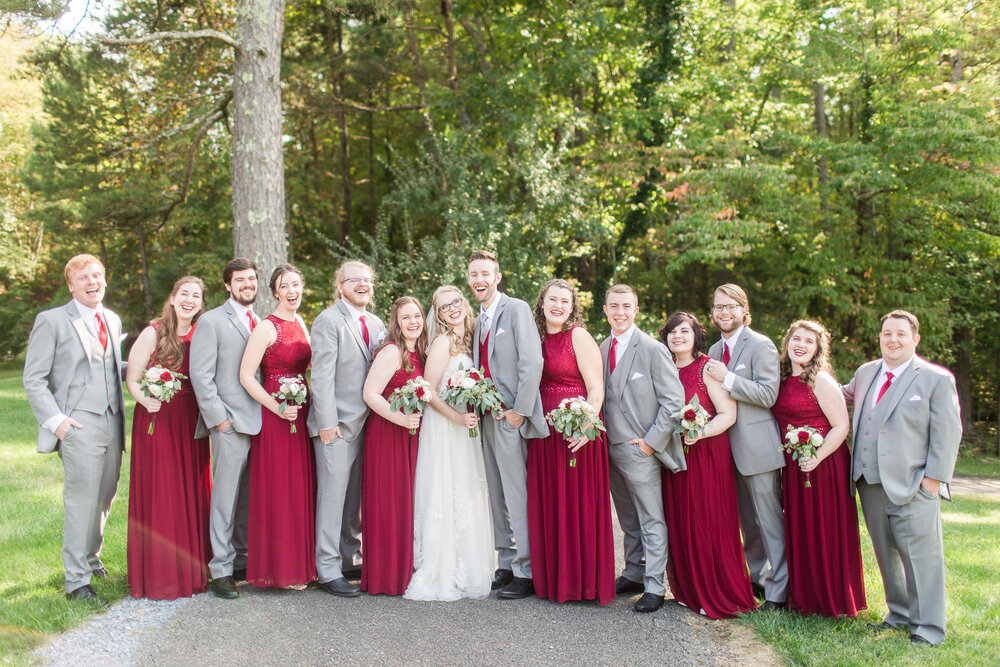 Fall Wedding at Mead Lake Lodge in Rustburg, Virginia || Intimate Wedding in Central Virginia || Ashley Eiban Photography