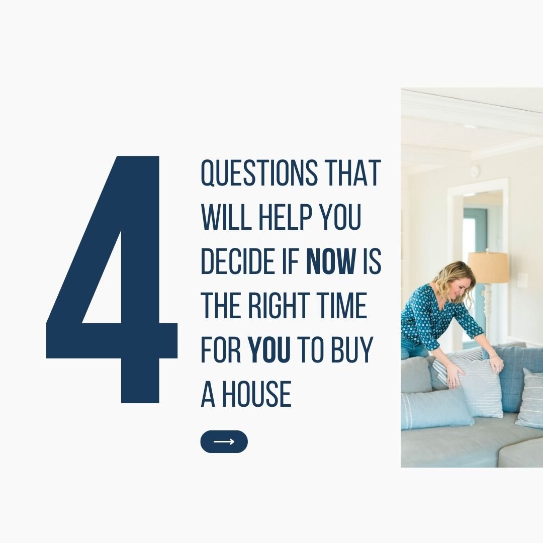 wondering if now is the right time to buy? ask yourself these four questions... 

#homebuying #realtor #realestate #lynchburgrealestate #lynchburgrealtor #virginiarealestate #virginiarealtor #varealestate #varealtor #exp #explynchburg #exprealty #buy