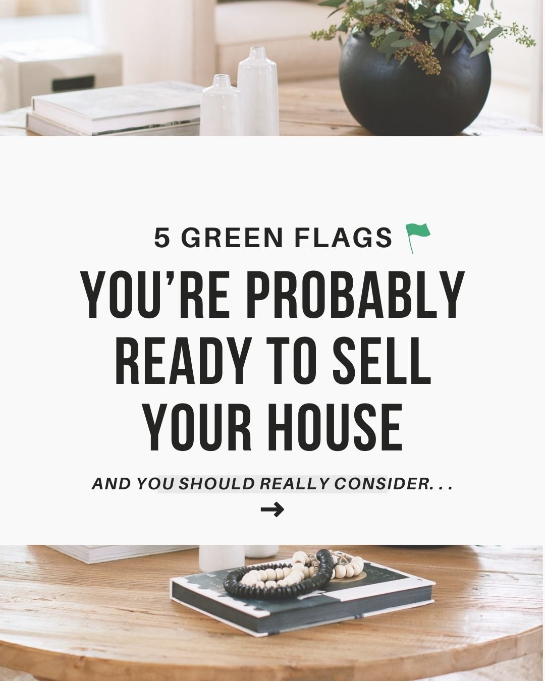 Think you&rsquo;re ready to sell your house? Let&rsquo;s check! 

Swipe through this post to see all of the green flags that you&rsquo;re probably ready to sell your house. 

If you find these things resonating with you and your situation with your h