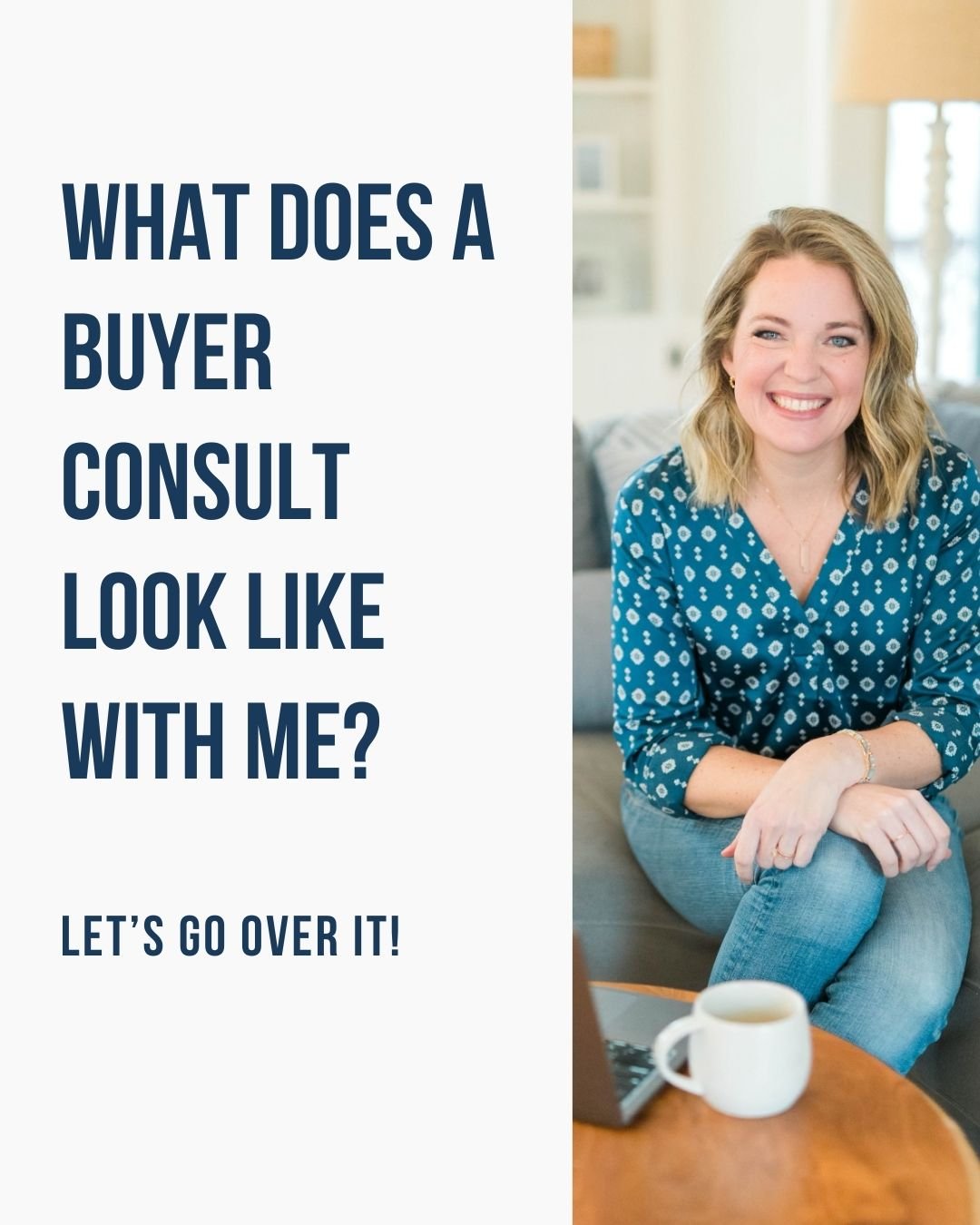 Ever wonder what ACTUALLY happens during a buyer consult?
Let&rsquo;s paint a picture of what a buyer consult entails. 

First, we meet in a place you feel comfortable in - this is all about you after all!

We&rsquo;ll go over the financial side of b