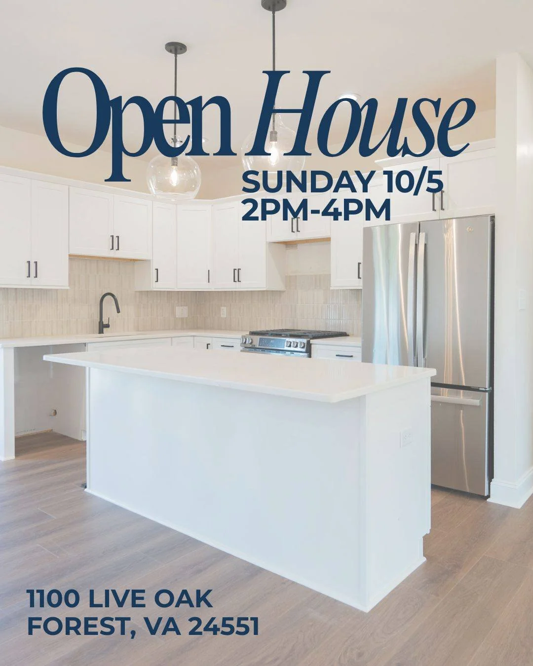 Join us this Sunday, October 5th from 2:00-4:00pm to see these gorgeous, move-in ready new construction homes in the peaceful Great Oaks subdivision! 

**Seller offering a $10,000 seller credit for a limited time!** 

Reach out at 434-941-7066 for mo