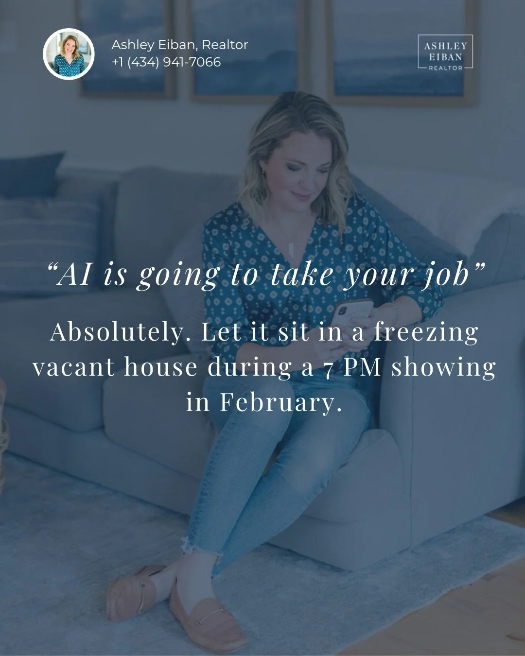 Okay, when can it start? 🤣

All jokes aside- yes, AI helps and can streamline so many processes, BUT it will never be able to replace all that a real estate agent does every day for their clients. 

Maybe someday it can write the emails.
Maybe it ca