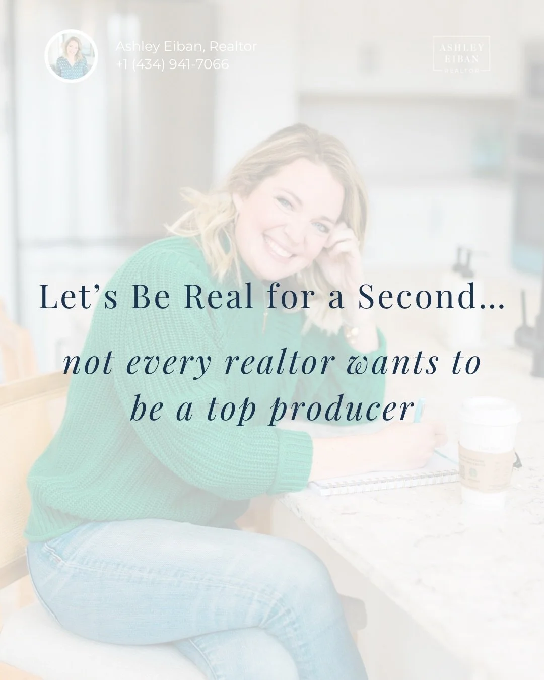 I know that&rsquo;s the goal- more awards, more recognition&hellip; but being a top producer comes with a cost I&rsquo;m not willing to pay.

Your kids are only little once. You only have a few more summers before they&rsquo;re off to college. Your p