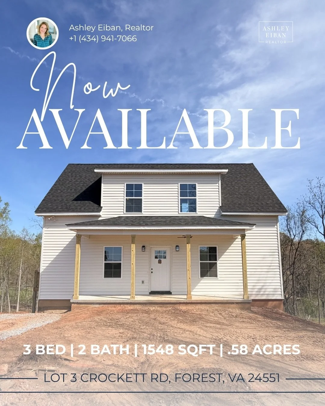 This one just makes sense 🙂&zwj;↕️

Brand new construction, thoughtful layout, and space to grow&hellip; all on a quiet road in Forest, VA ✨

&bull; Open-concept main level
&bull; Oversized island = hosting made easy
&bull; Quartz countertops + tile