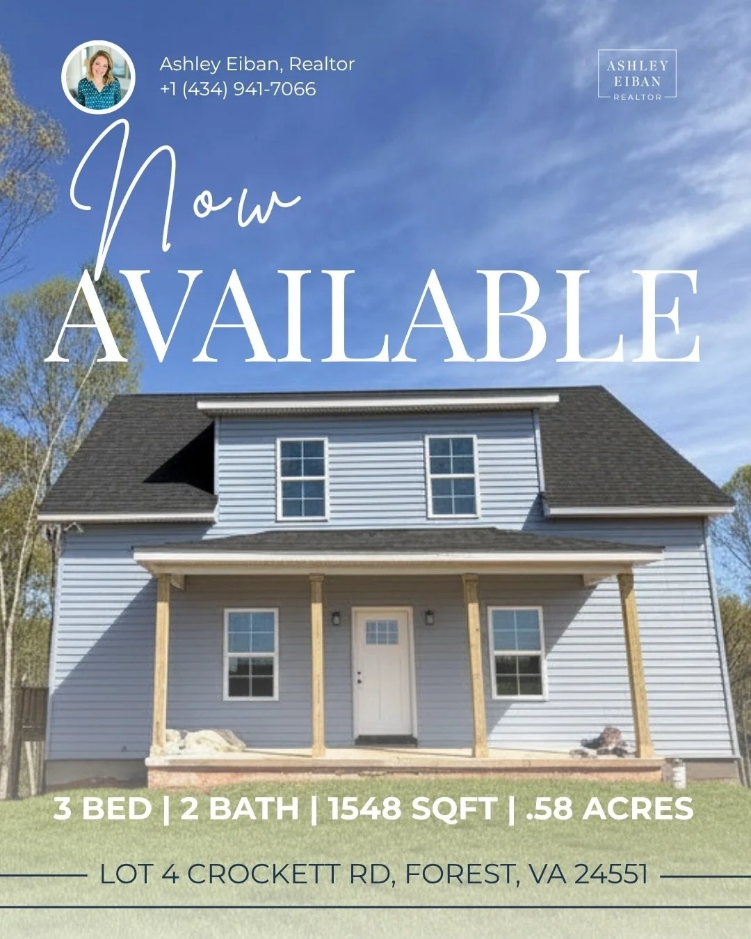 ✨ NEW + NOW ON THE MARKET IN FOREST, VA ✨

Beautiful homes like this don&rsquo;t last long in this area! 

Here&rsquo;s the deets-

🛏️ 3 bed 
🛁 2 bath
📐 open concept floor plan
⭐️ main level primary suite 
🥕 oversized kitchen island + quartz coun