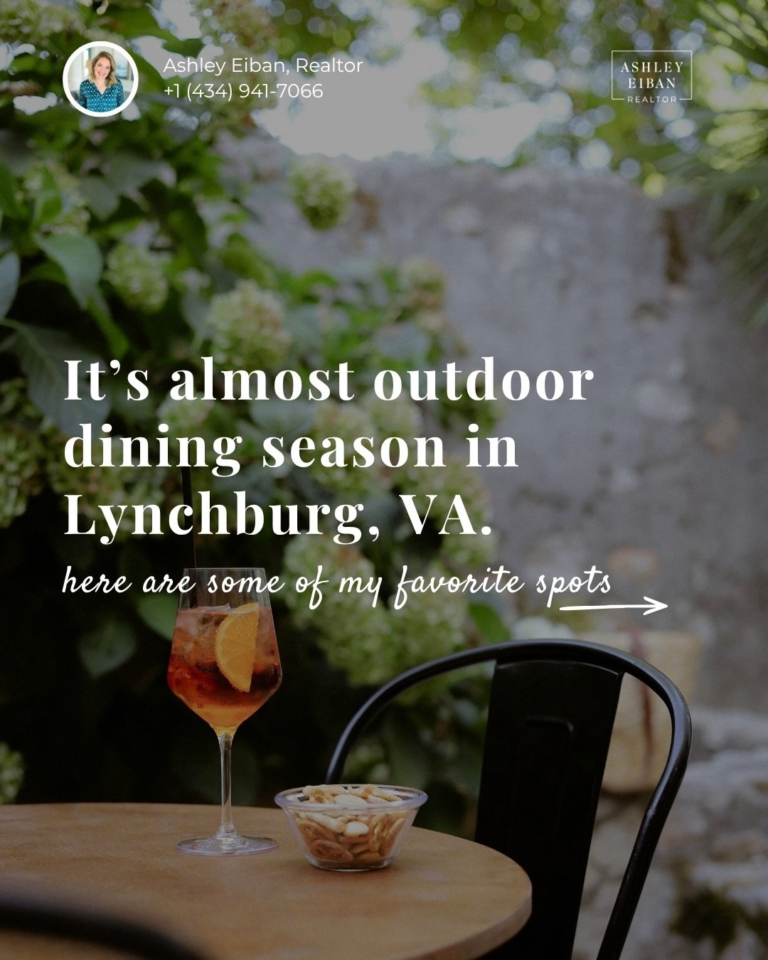 Turns out I wasn&rsquo;t sad, I just needed to eat brunch on the patio in the sun ☀️ 

Here are some of my favorite local spots with outdoor dining options in Lynchburg + Forest, VA 🌱 

Whether you&rsquo;re looking for a fancy waffle or a juicy stea