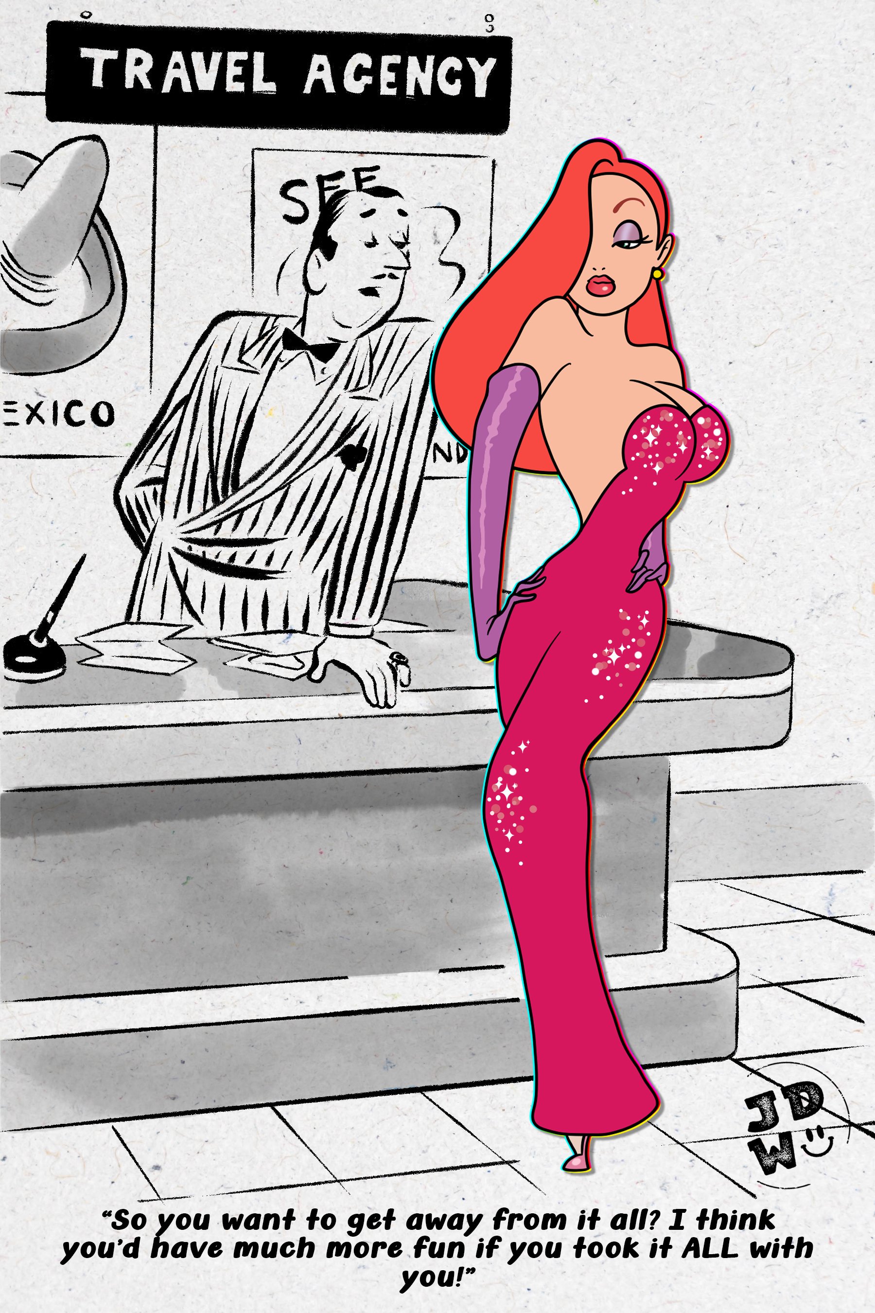 Toons at Nite: Jessica Books a Trip