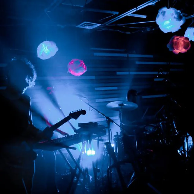 Robbie of The Besnard Lakes rocking out