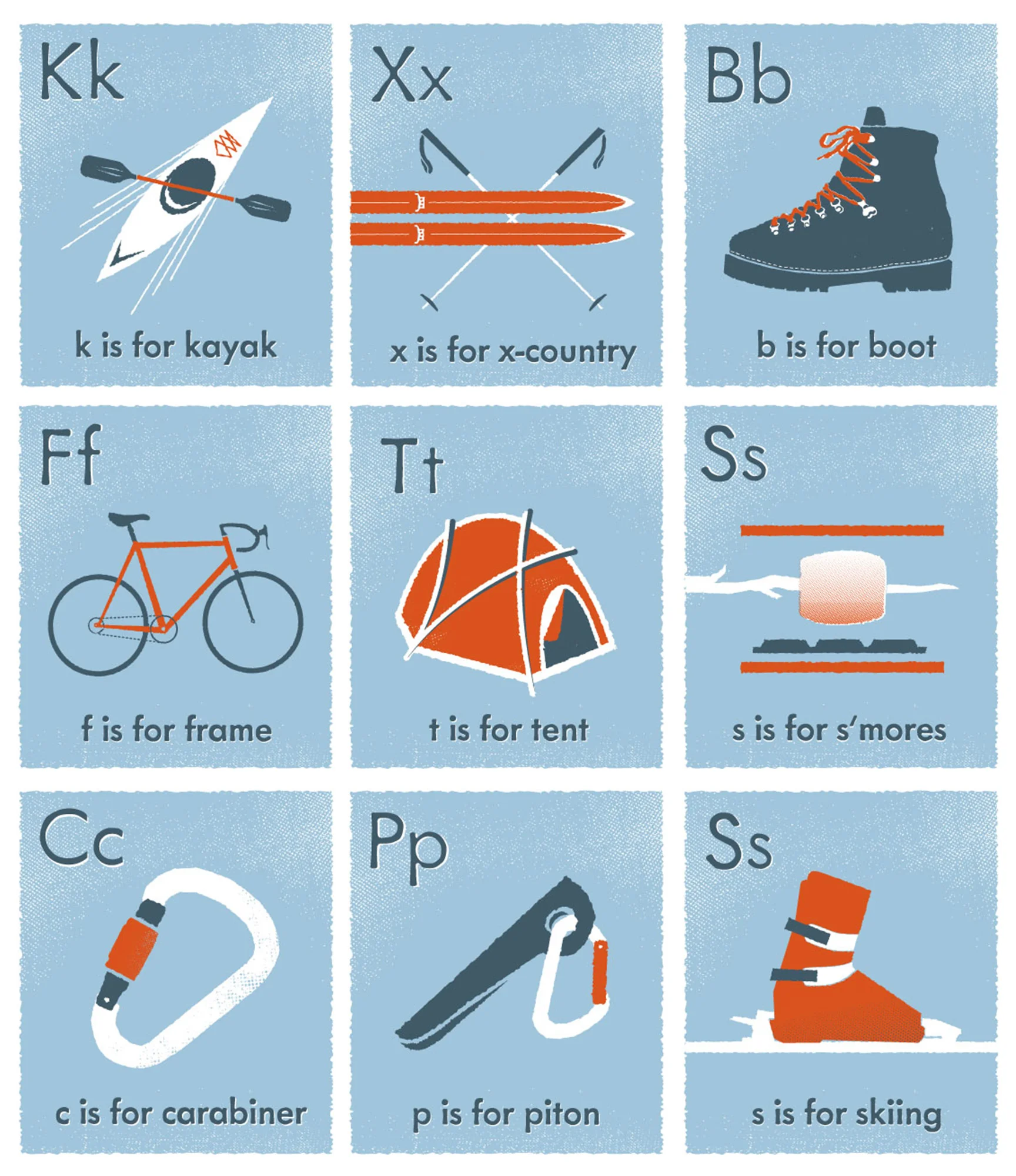 My Outdoor Alphabet: Tee and Onesie Prints (Copy)