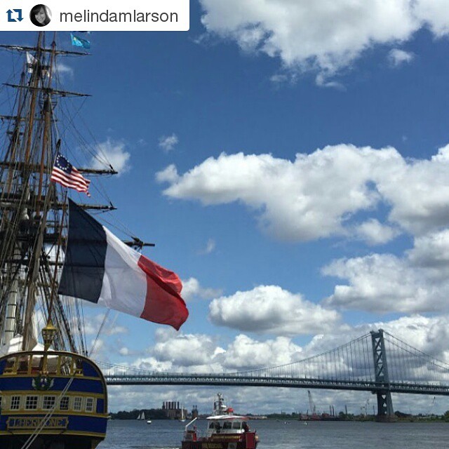 Adieu #Philly. Next stop: #NYC! @melindamlarson
・・・
June 28, 2015 {179/365} L'Hermione - Tall Ships Philadelphia &quot;If my ship sails from sight, it doesn't mean my journey ends; it simply means the river bends.&quot; ~ Enoch Powell (C'est ma vie!: