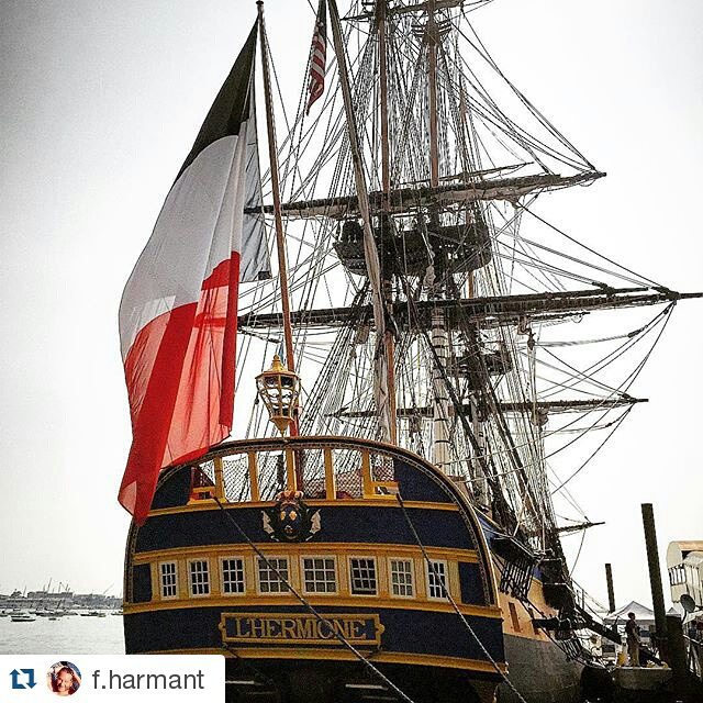 Come see us from 07/14-07/15 in #CastineME and celebrate Bastille Day, the French National Day! @f.harmant
・・・
#hermione #hermionevoyage #Hermione_lafayette #boston #lafayette #associationhermionelafayette #