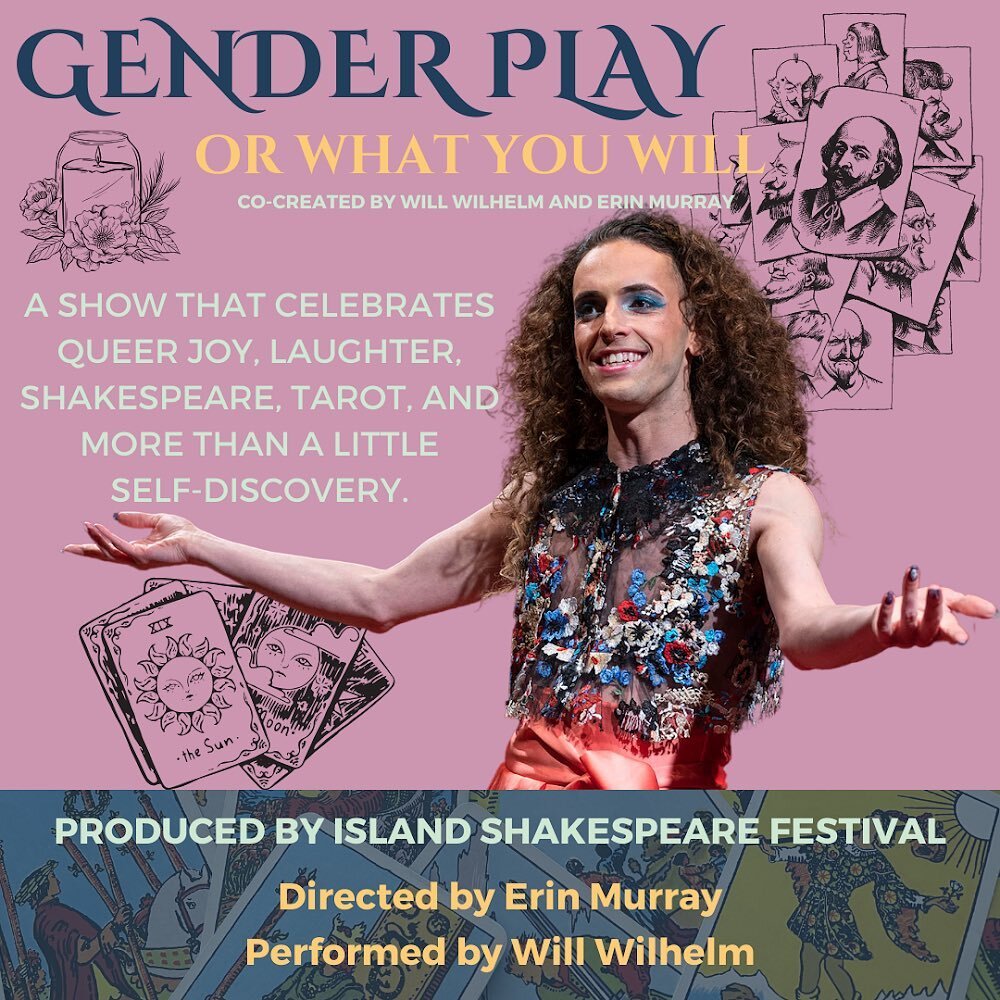 Oh baby it is ON!! GENDER PLAY is coming to @shakespeareisle next month with a full production!! This company was so instrumental for @emurrayc and I during our development process and bringing the piece to life. It brings me so much joy to be return