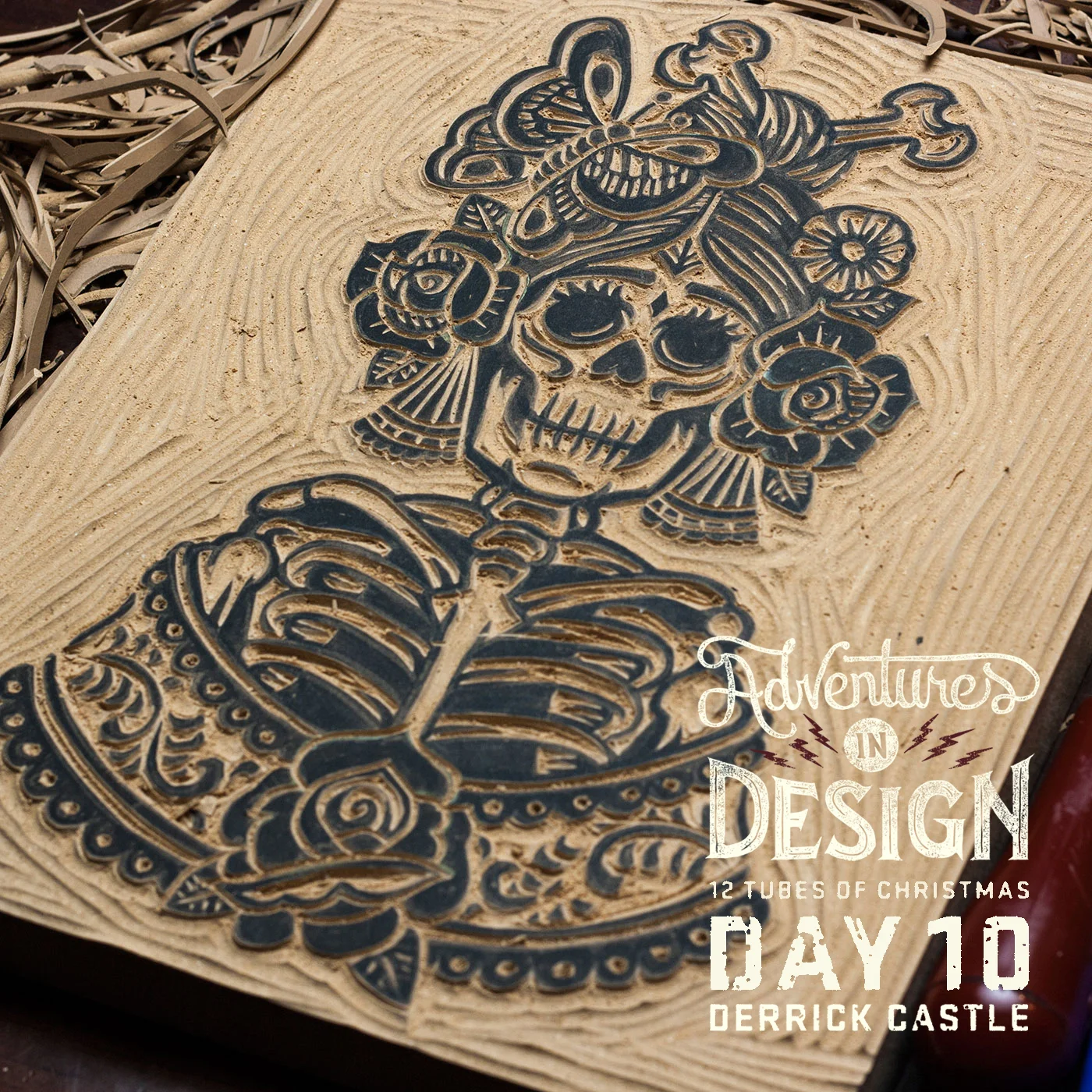 Day 10 - Derrick Castle 4 Block Print Set - Circle of Trust Special Edition