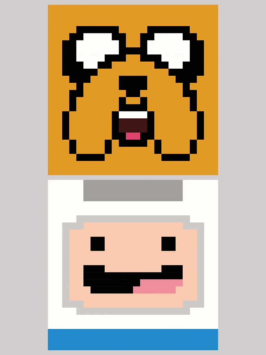 Set of Finn and Jake Adventure Time prints