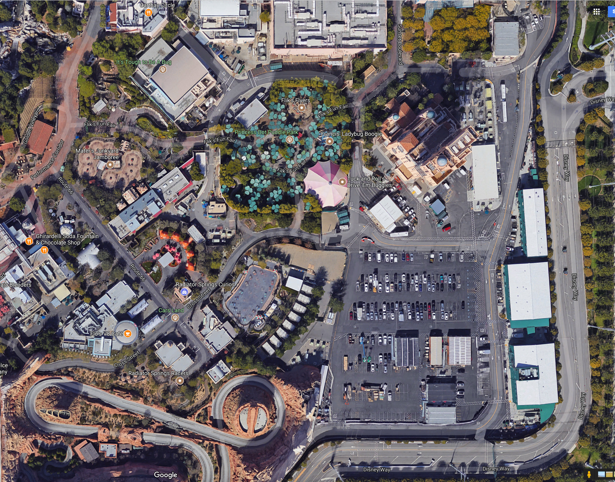  Possible area for future Marvel Land expansion project. 