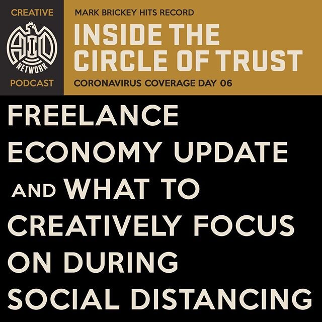 Day 6 | AID is daily during the social distancing. Day 6 we look at the economy through the lens of the freelancer economy and realize where our fears are valid and understand what&rsquo;s out of our control.
.
We also look at 3 different mindsets/di
