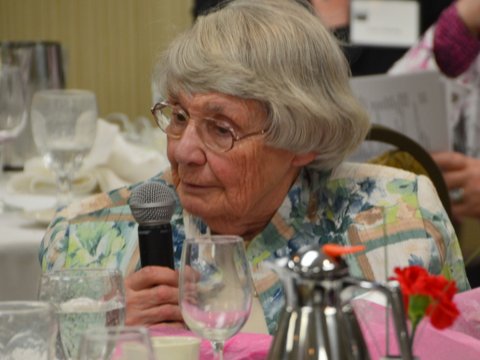 Sally Phelps, recipient of the 2015 Carrie Chapman Catt Award