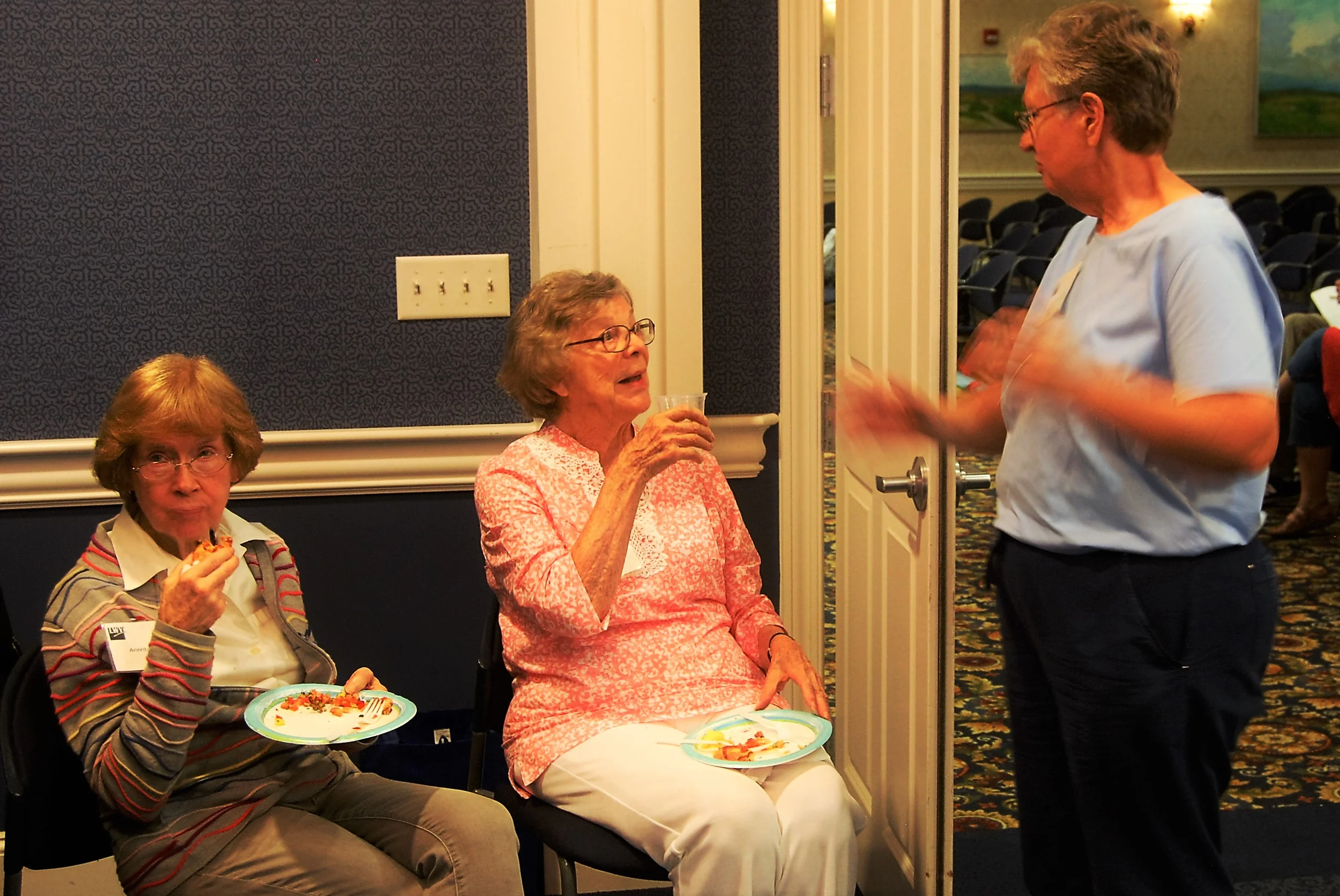The annual open house is a chance for members to reacquaint over snacks.