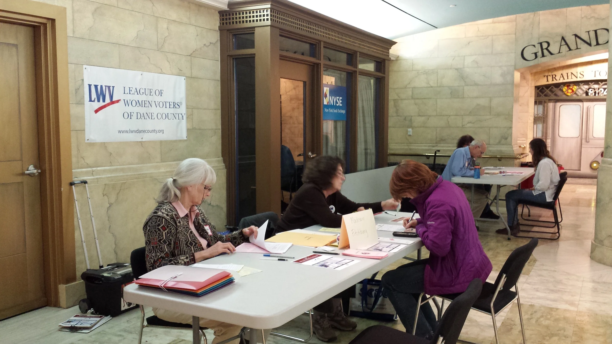 Voter registration at Epic Systems in Verona