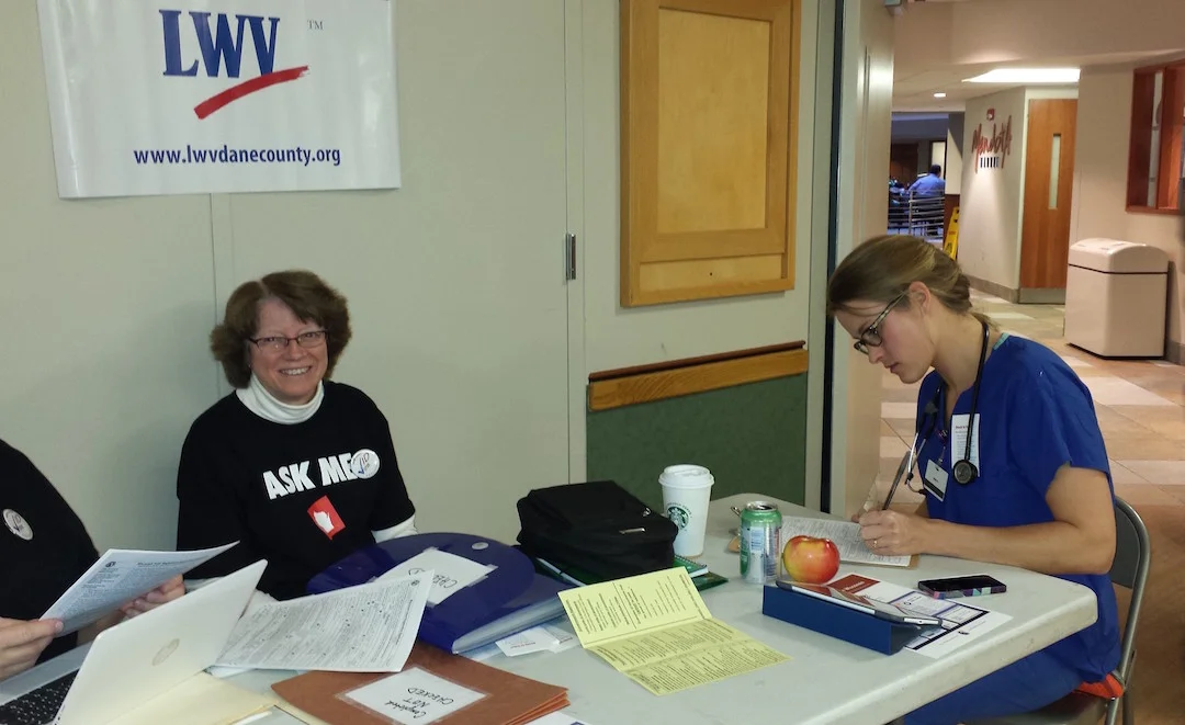 Voter registration at UW Health