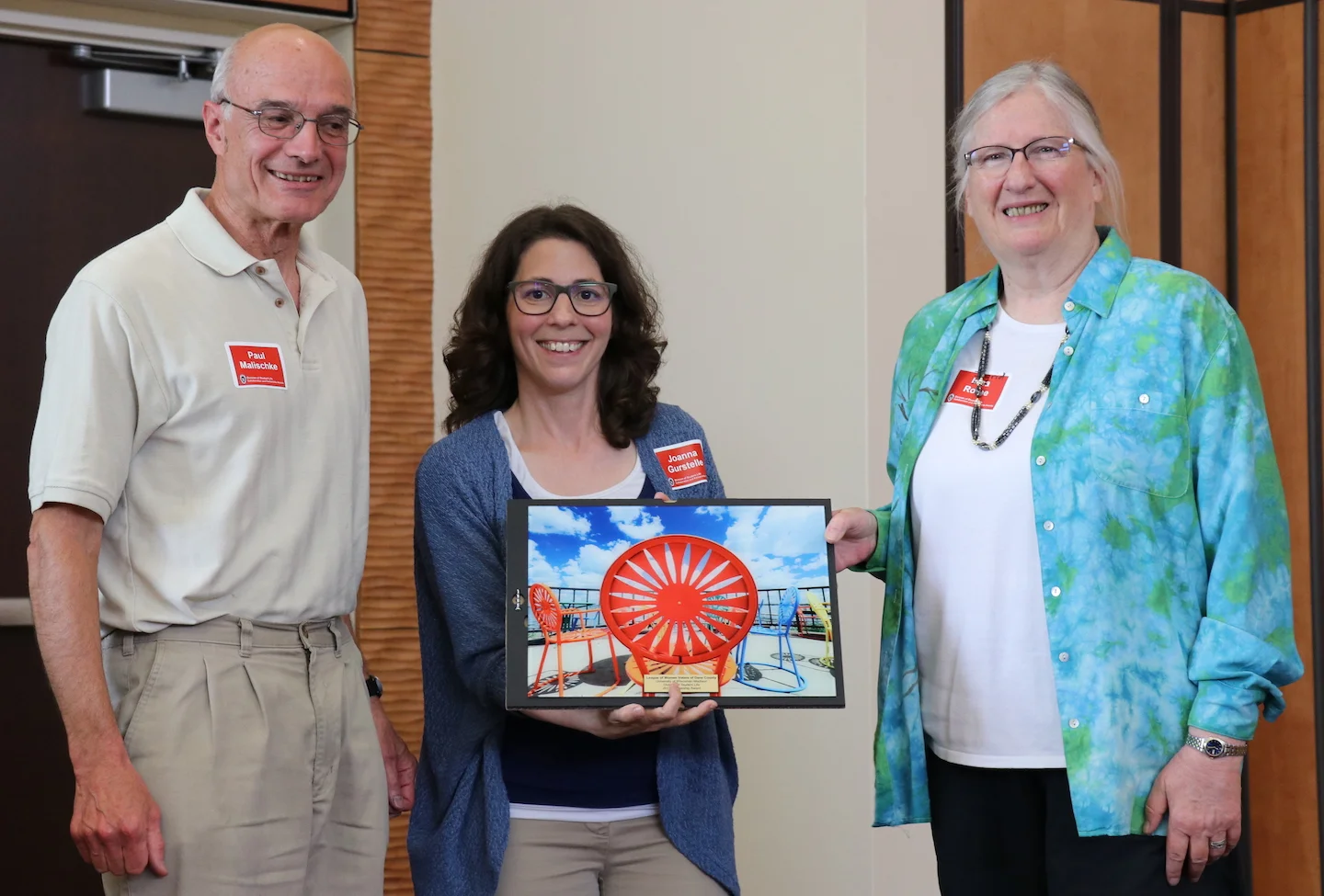 Paul Malishke and Ingrid Rothe receive Division of Student Life Collaboration and Partnership Award