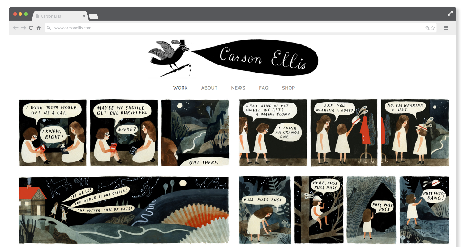 CARSON ELLIS WEBSITE