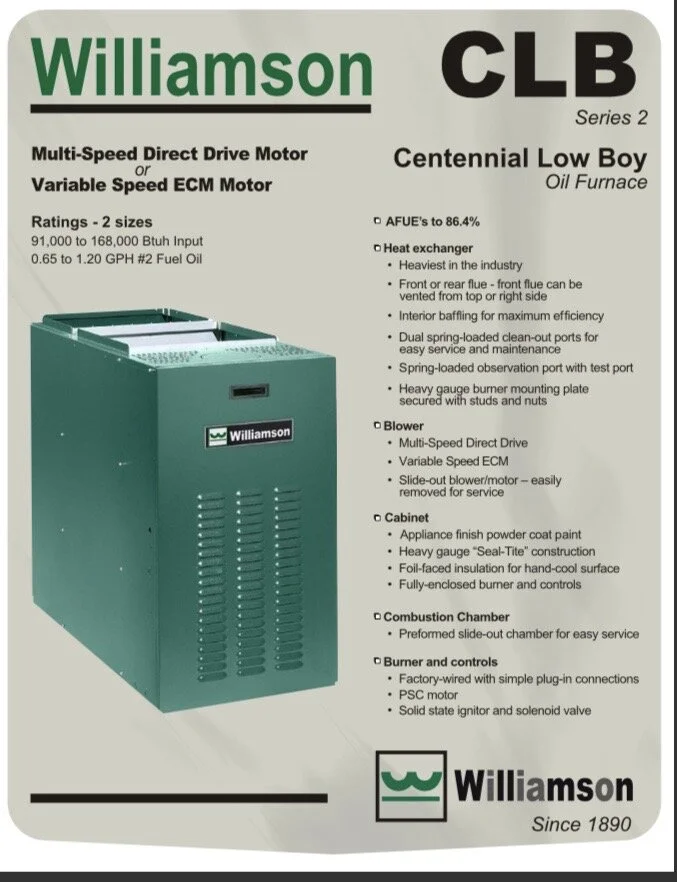 Williamson Low Boy 142,000 BTU Furnace-L364 — Upcycle