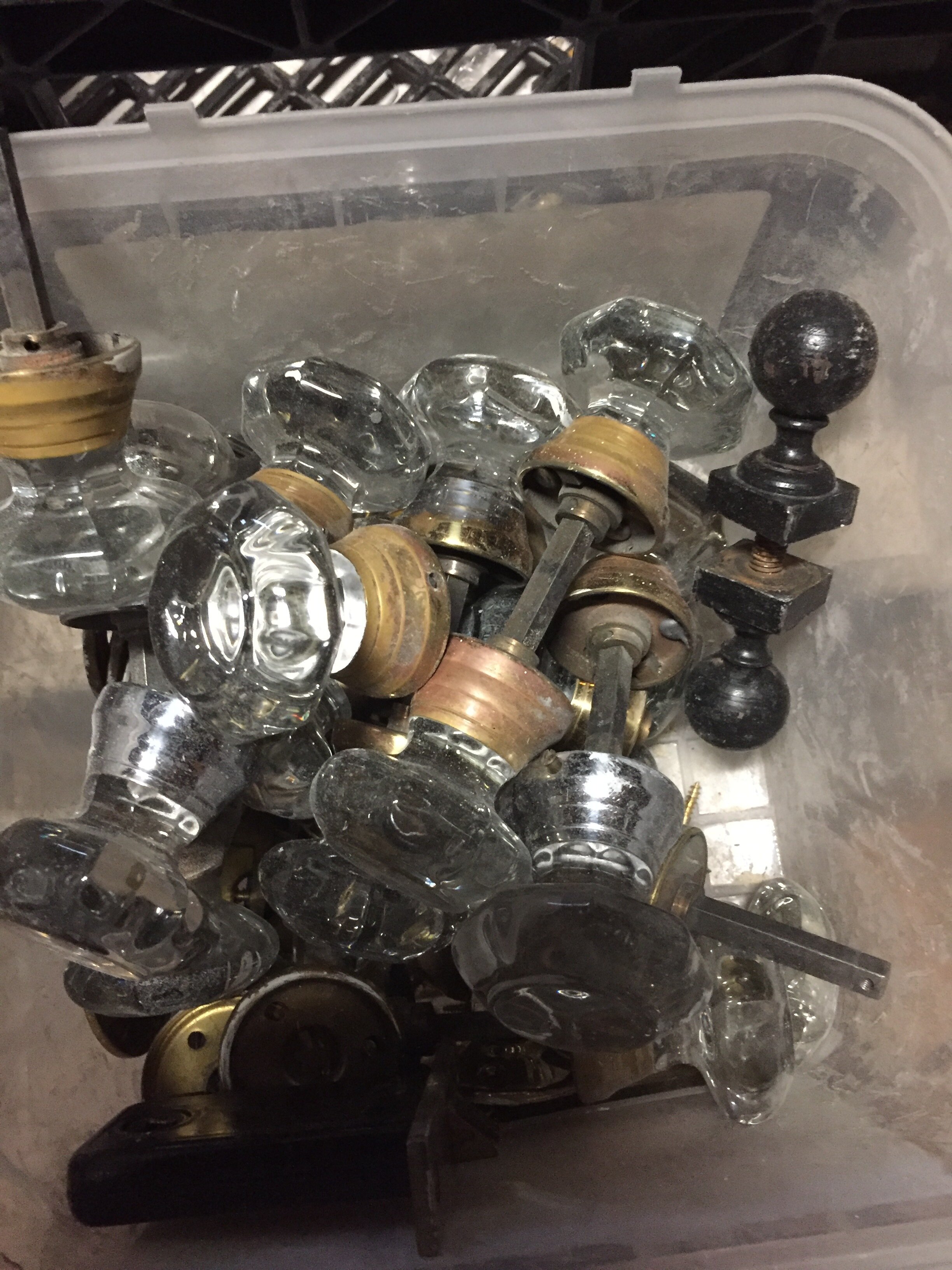 Antique Glass Door Knobs N532