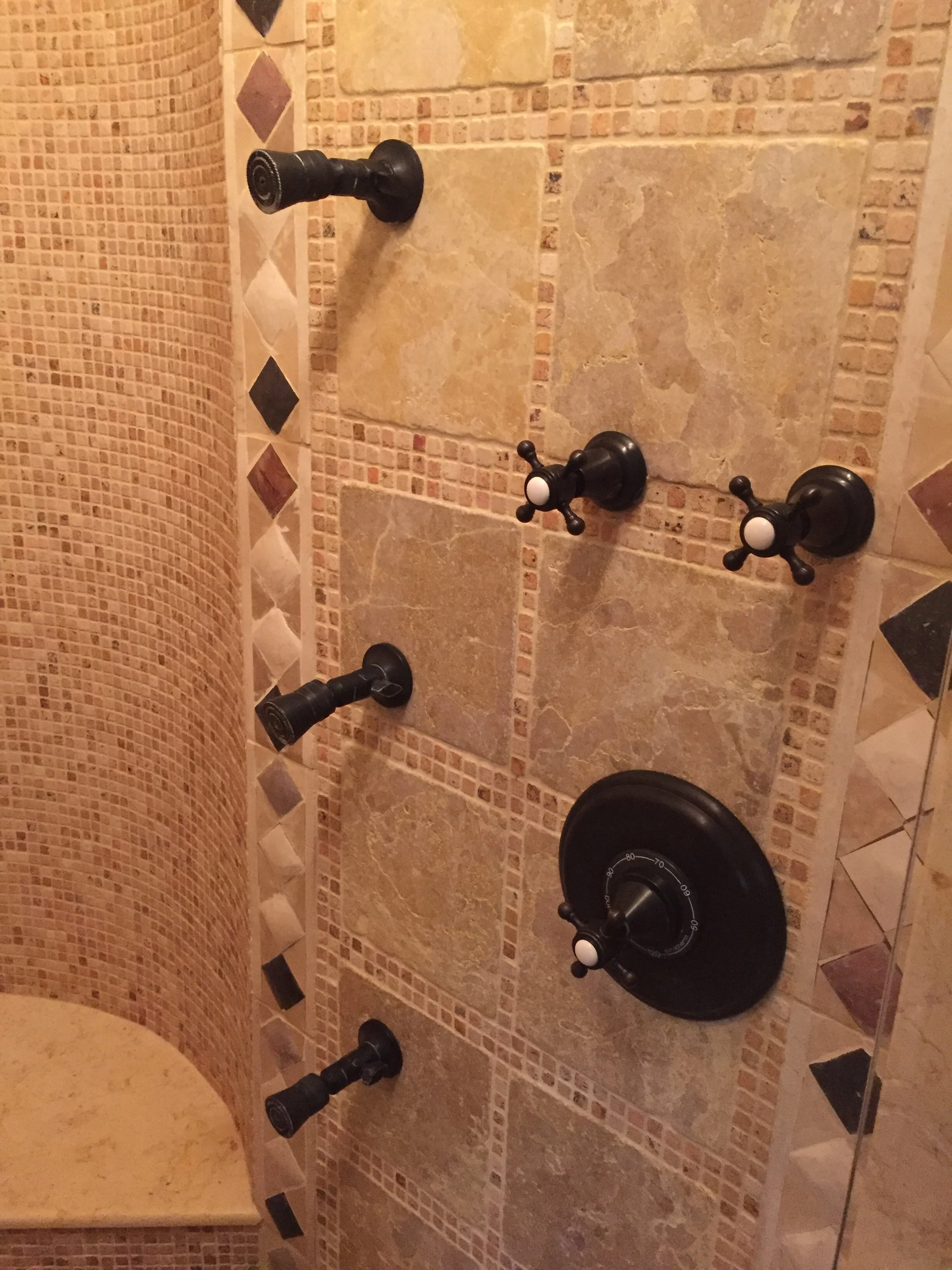 Eurotherm Bronzed Shower Fixture C407